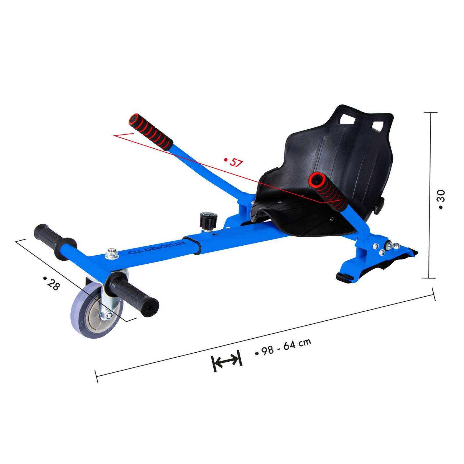 Adaptador de Hoverboard a Go Kart Accesorio para Buggy Azul