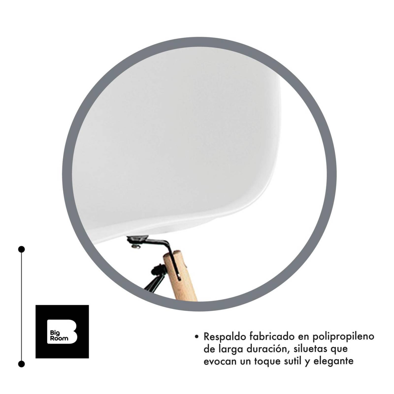 Set 2 Sillas Eames Modernas Estructura Silla Oficina Blanco