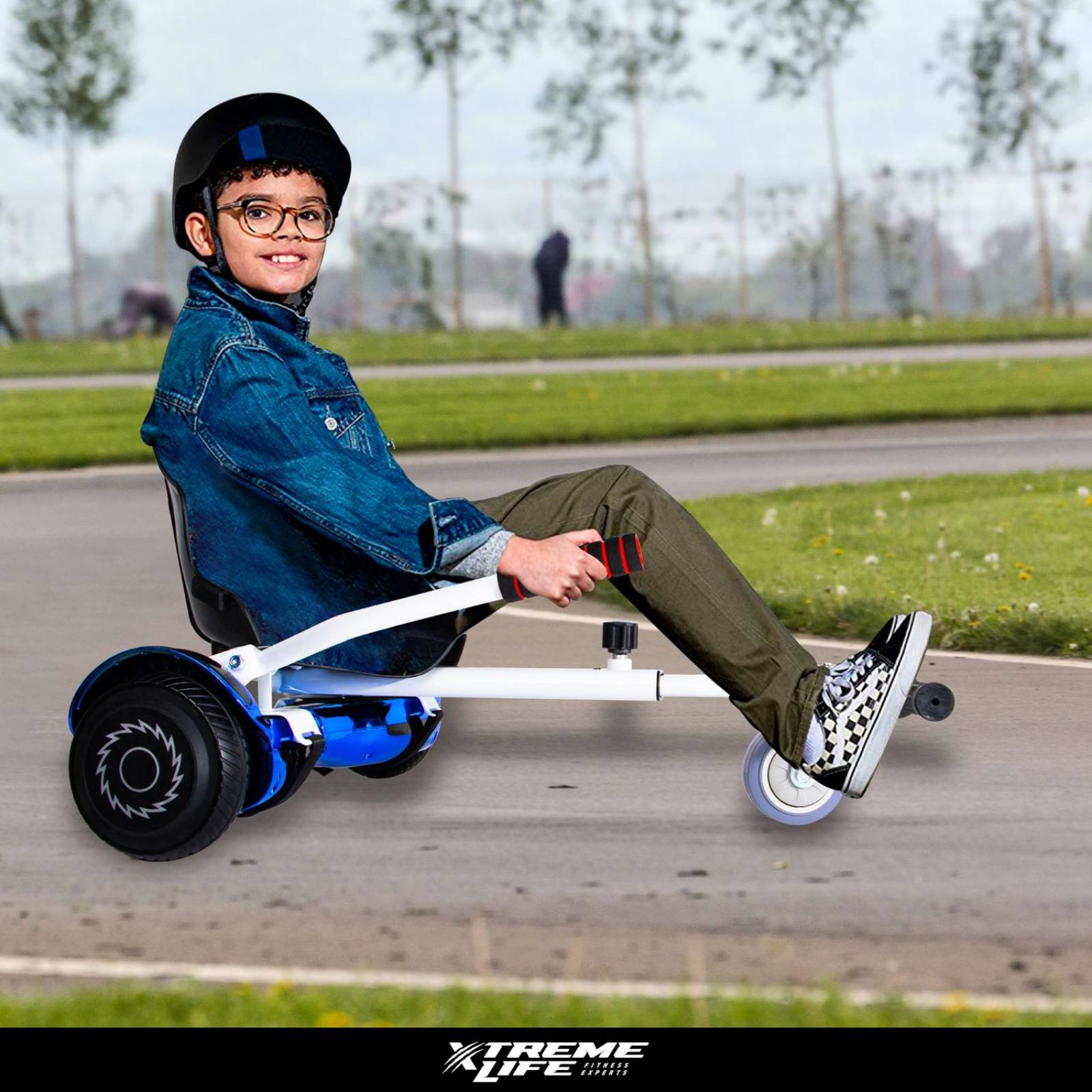 Patineta Electrica Hoverbord + Kart Bocina Bluetooth Led Multicolor