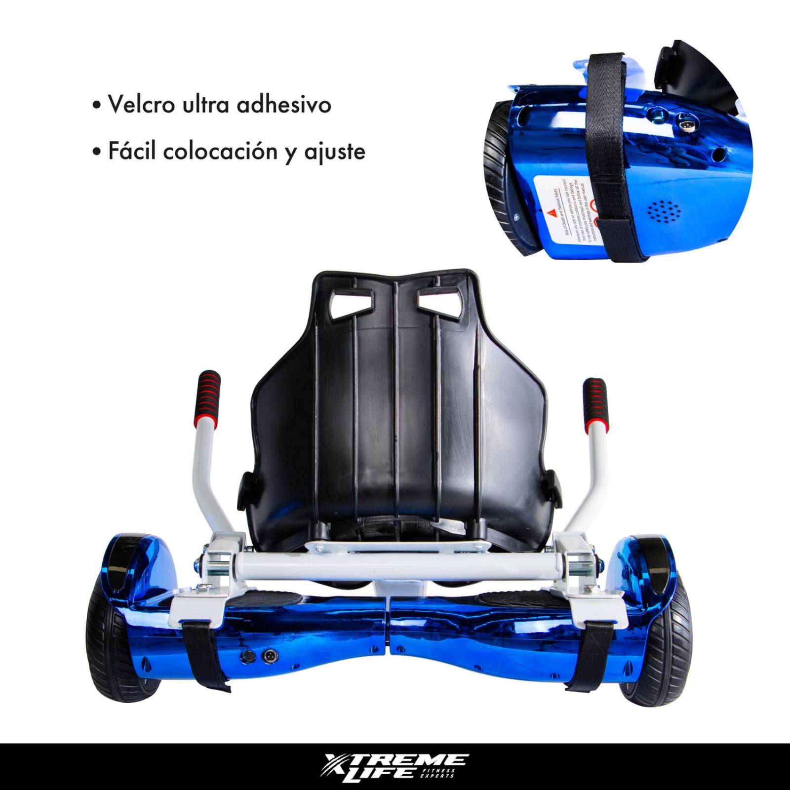 Patineta Electrica Hoverbord + Kart Bocina Bluetooth Led Multicolor