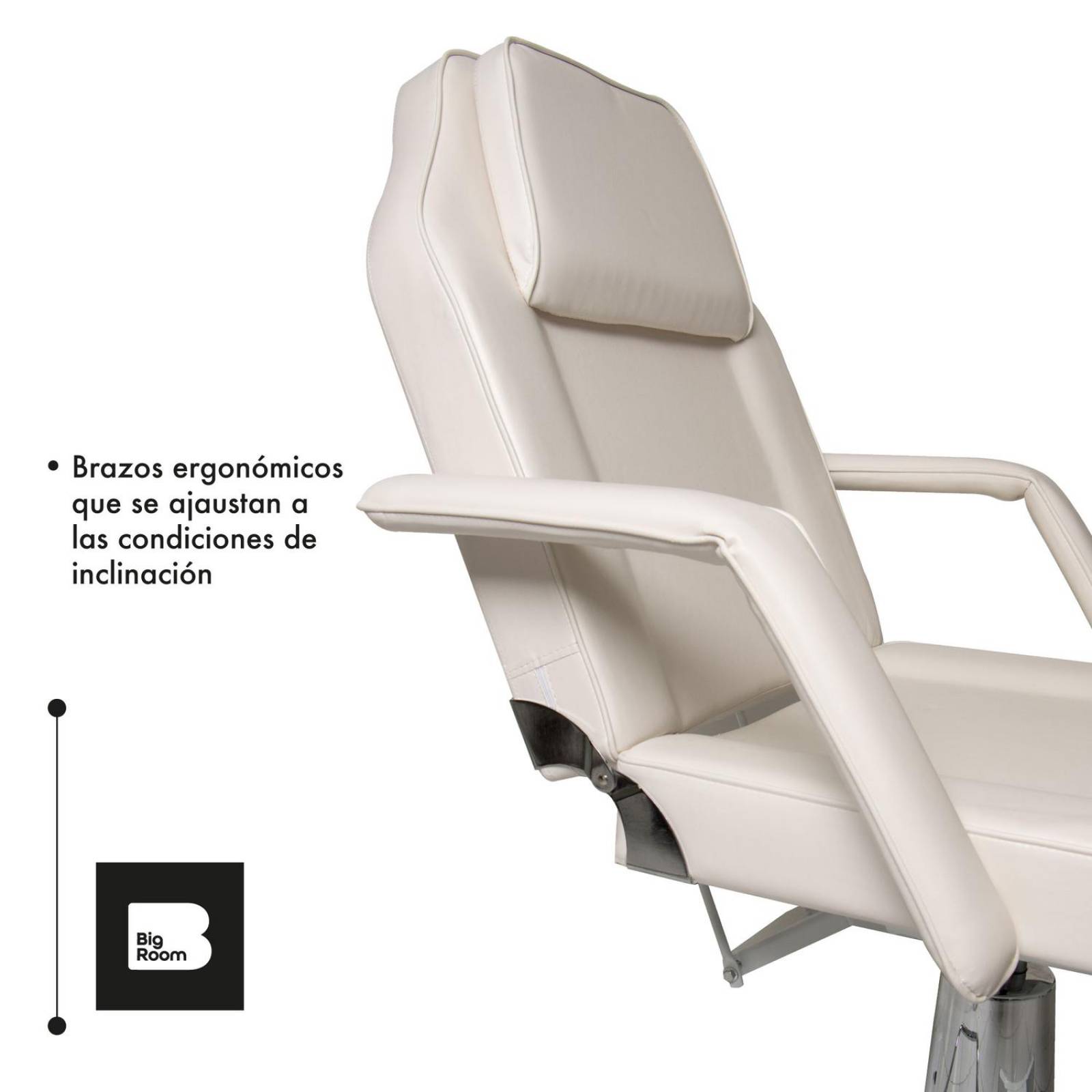 Camilla Cama Hidraulica de Masajes Faciales Pestañas Blanco UNITALLA