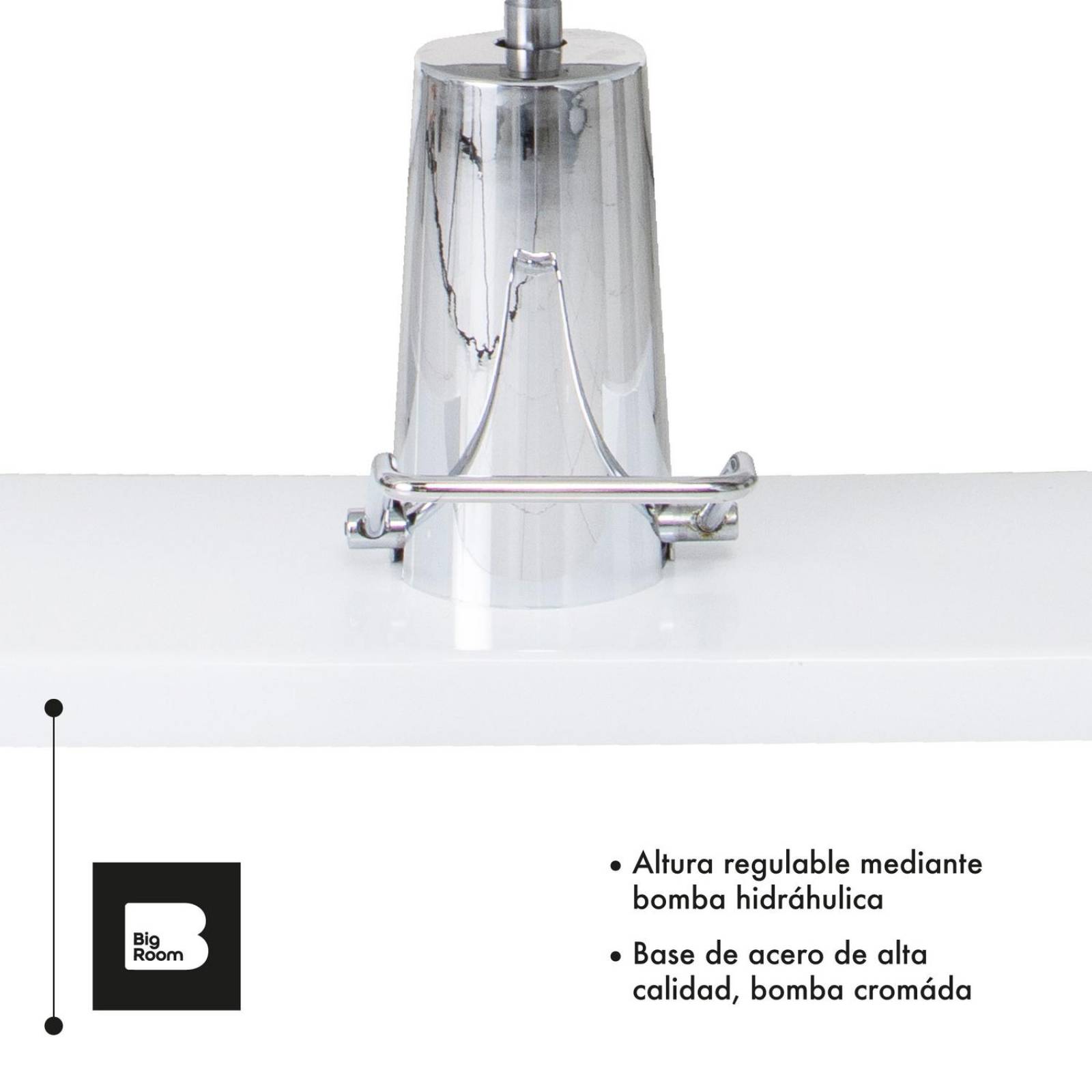 Camilla Cama Hidraulica de Masajes Faciales Pestañas Blanco UNITALLA