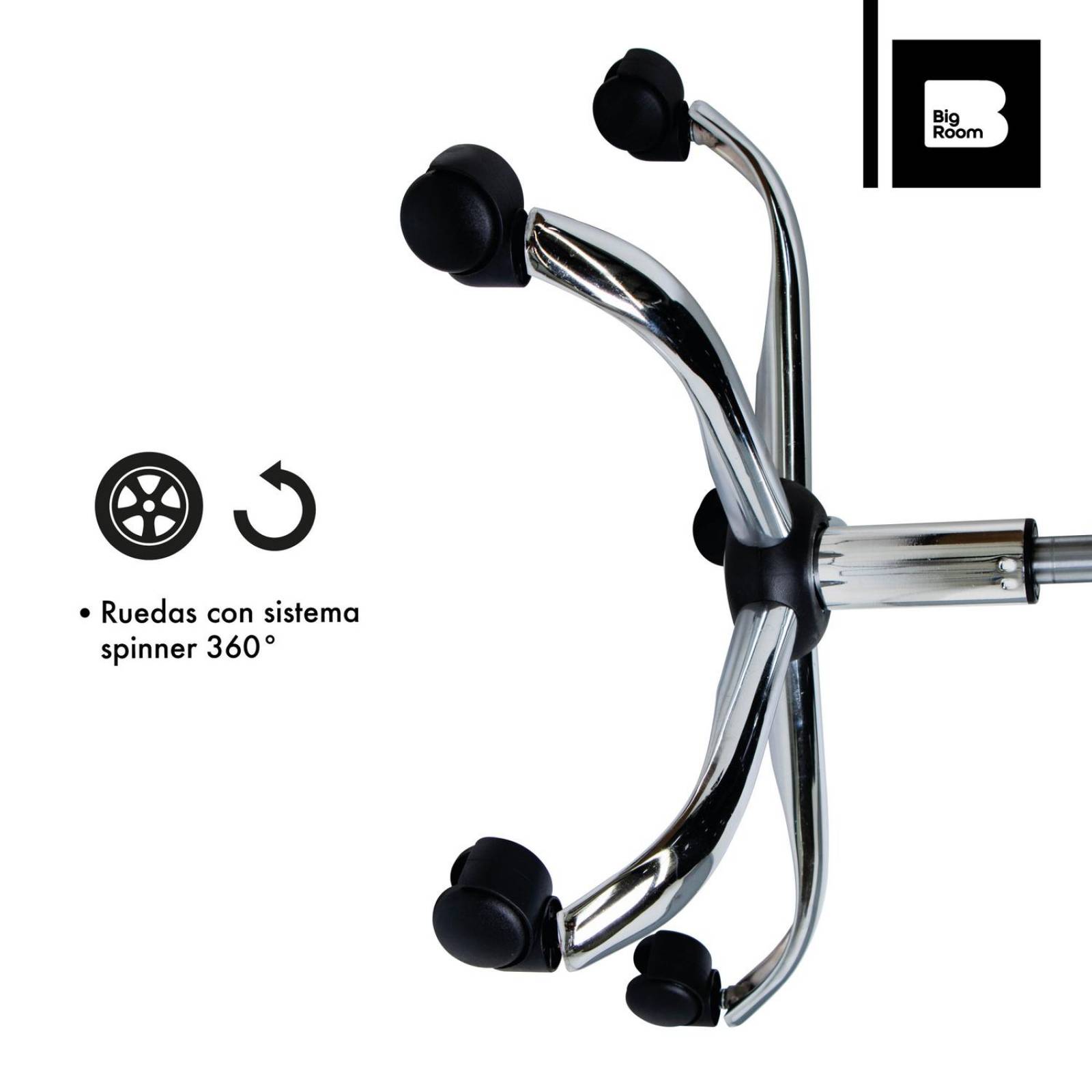 Set 2 Sillas Ejecutiva de Oficina Ergonomica Negro