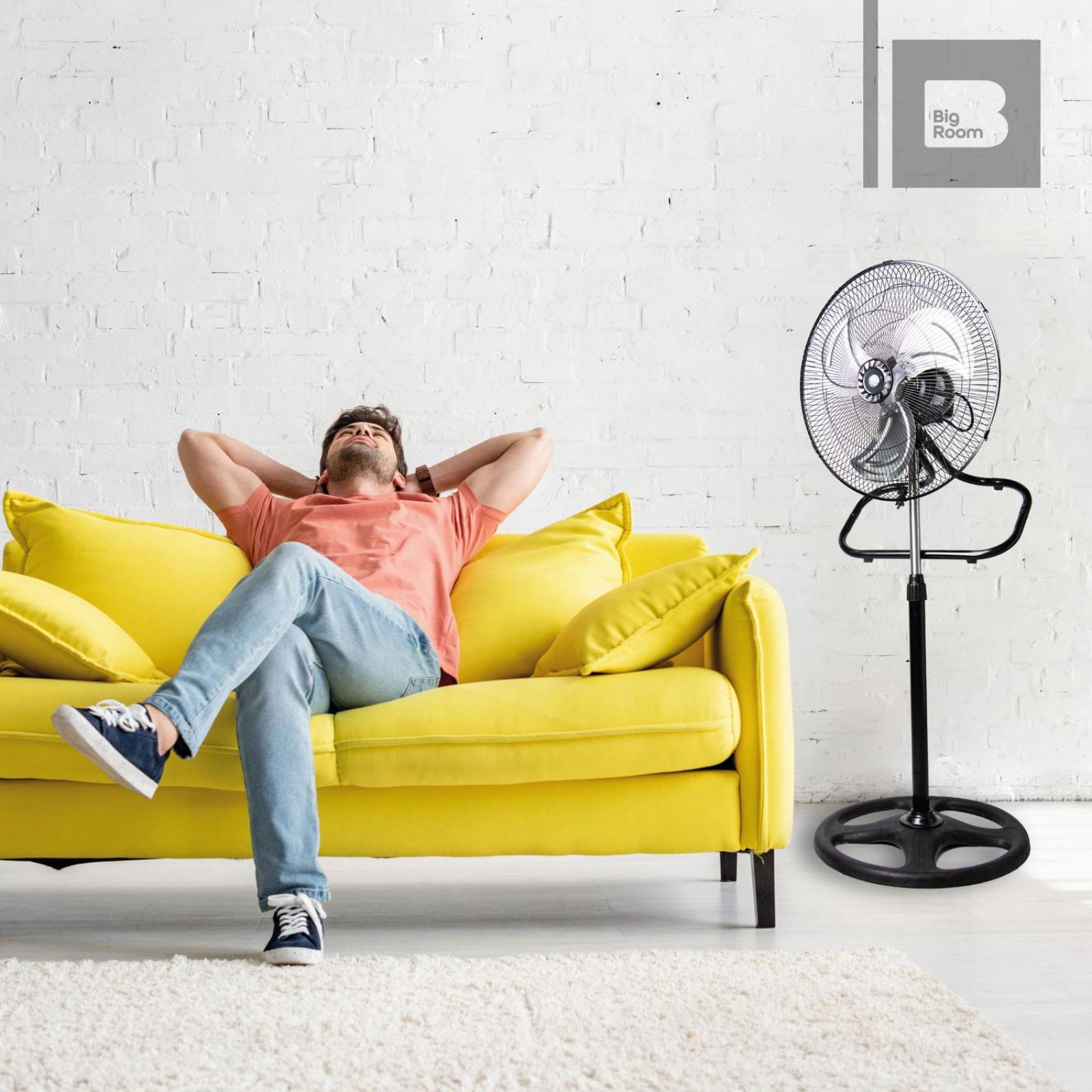 2 Ventiladores 3 En 1 Pedestal, Piso Y Pared 3 18 Pulgadas Gris