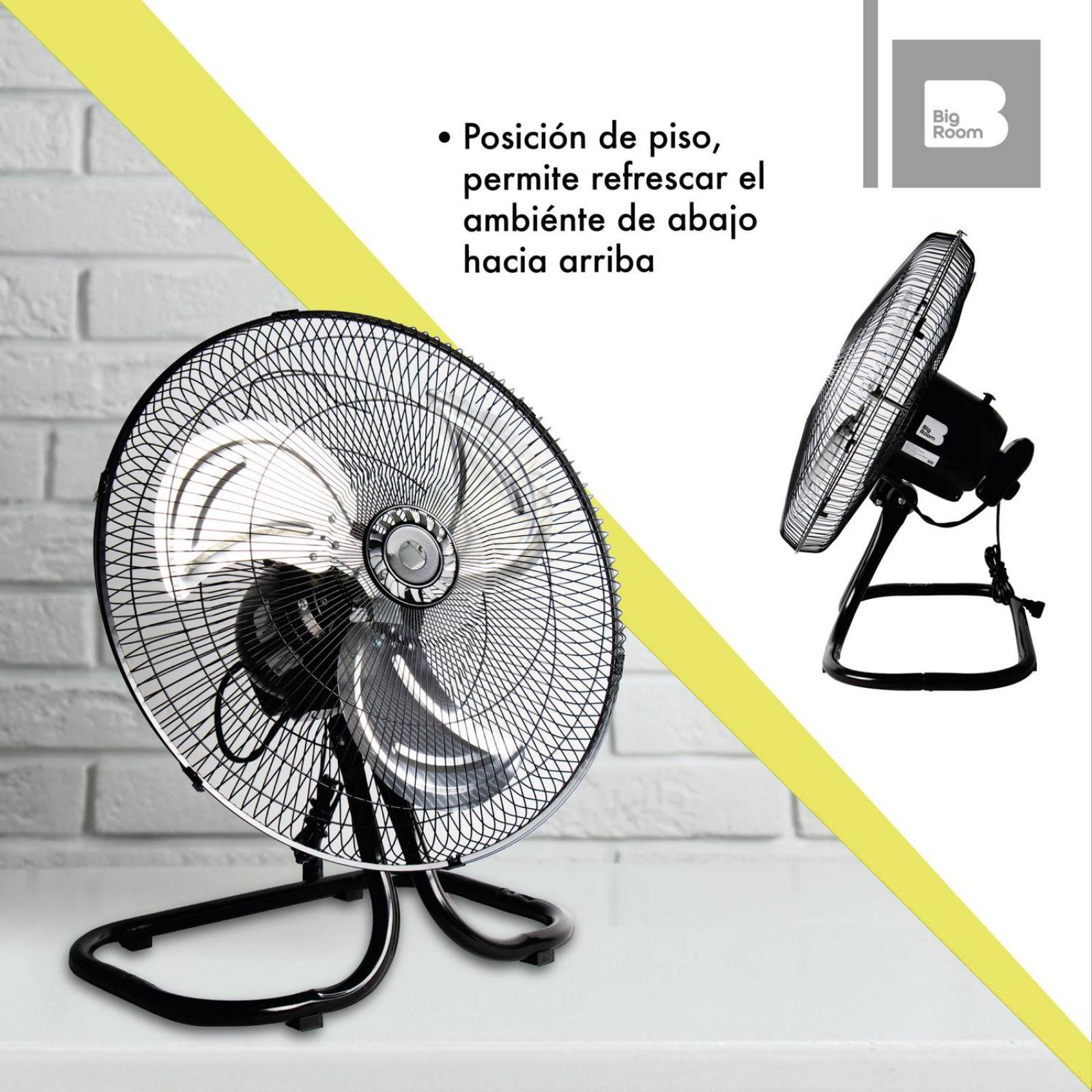 2 Ventiladores 3 En 1 Pedestal, Piso Y Pared 3 18 Pulgadas Gris
