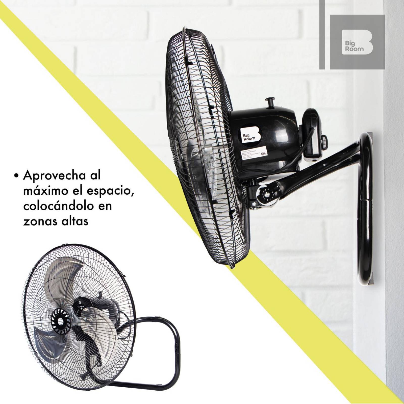 2 Ventiladores 3 En 1 Pedestal, Piso Y Pared 3 18 Pulgadas Gris