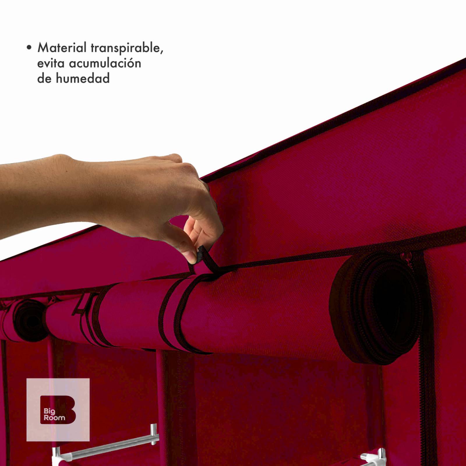 Closet Ropero Armable 3 Puertas Organizador Portátil Vino UNITALLA