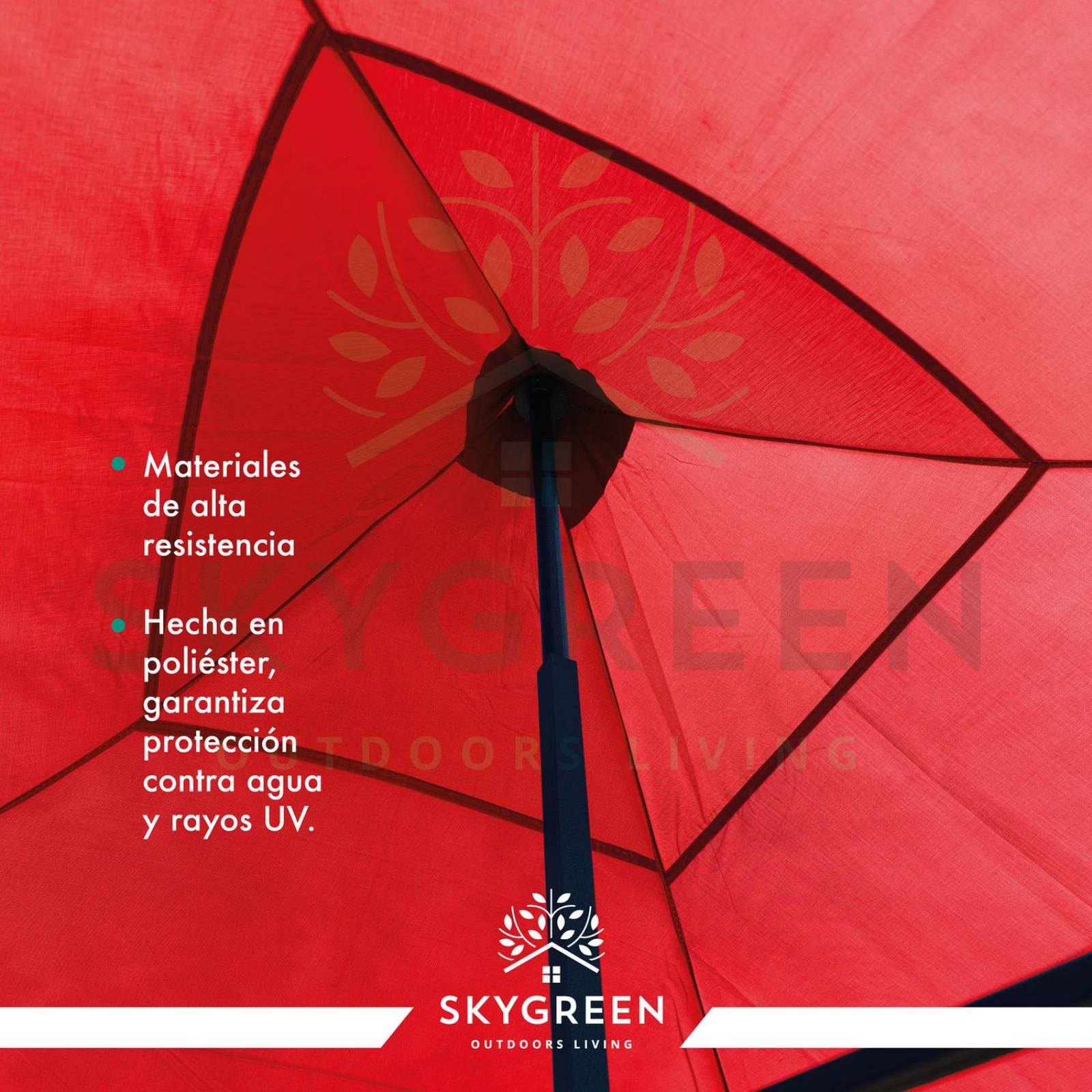 Toldo Carpa 3x3 Reforzado Plegable Jardin Techo Impermeable Rojo
