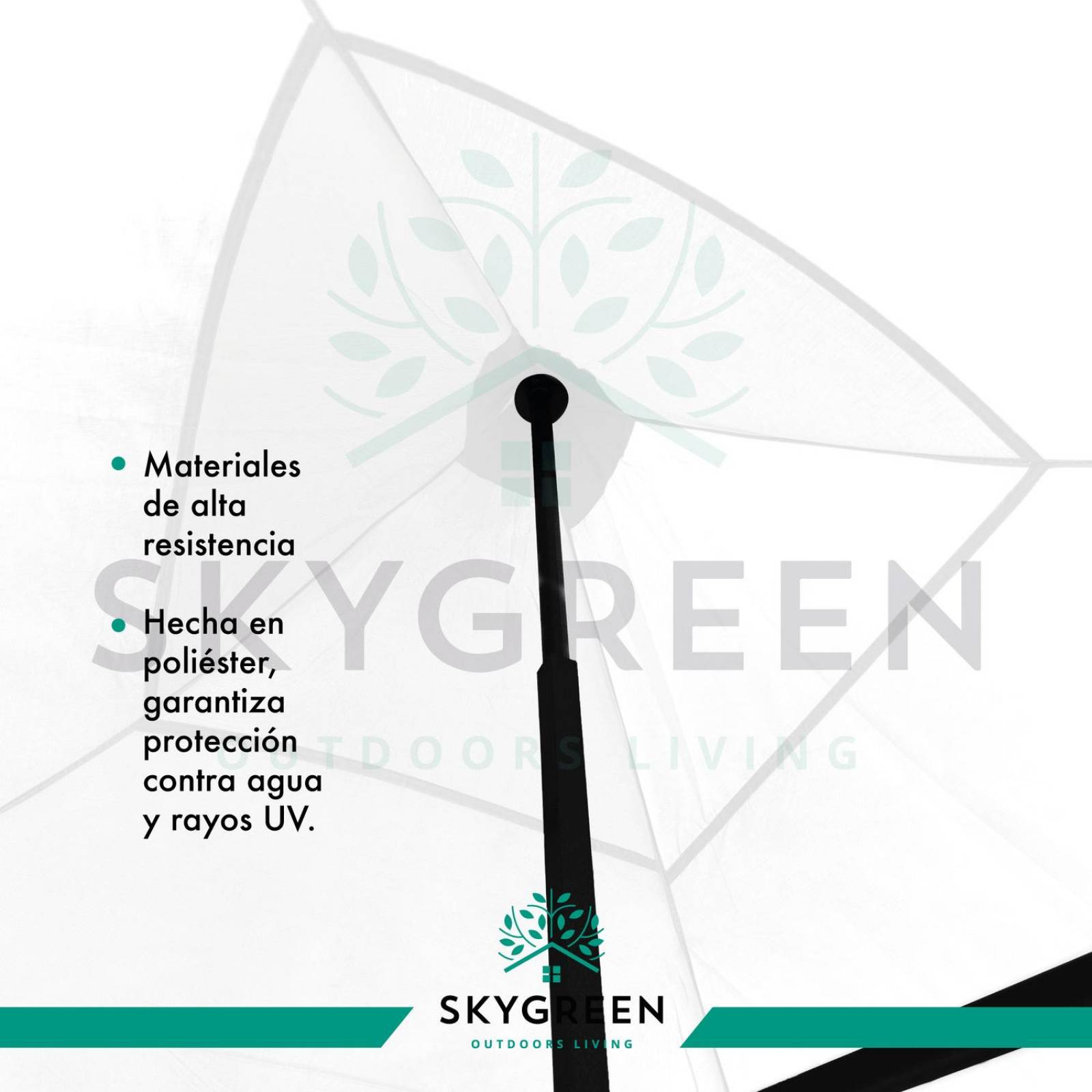 Toldo Carpa 3x3 Reforzado Plegable Jardin Techo Impermeable Blanco