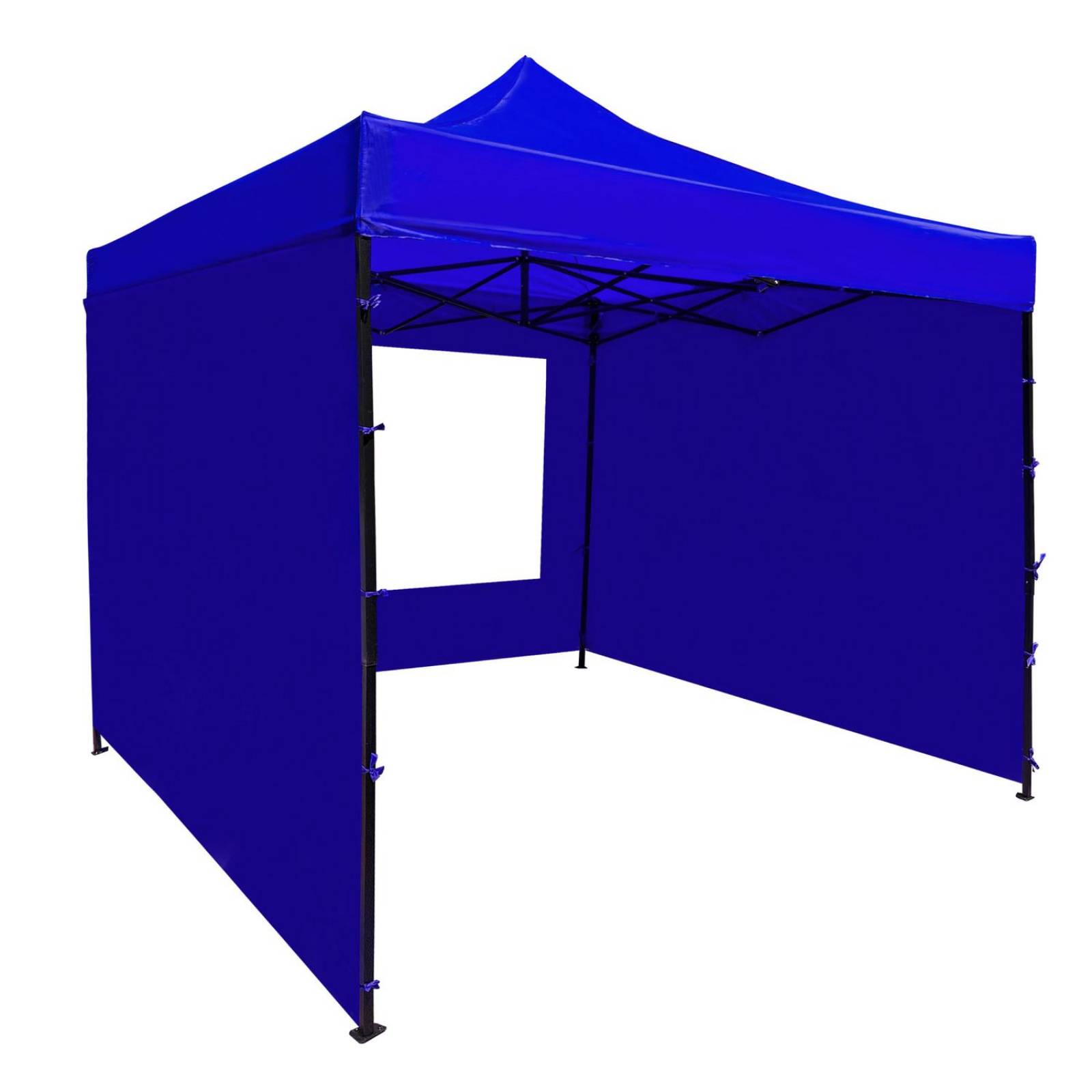 Carpa Toldo con Paredes Lona 3m X 3m Plegable Impermeable Azul