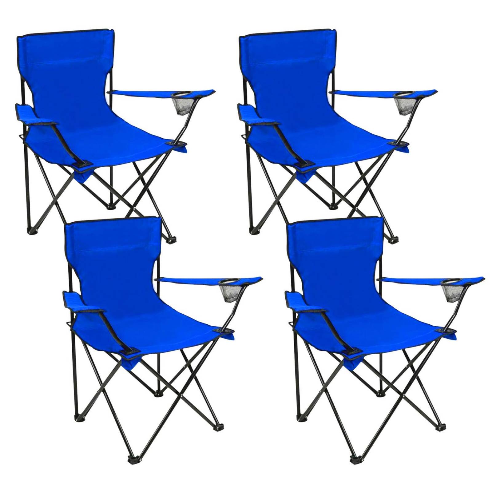 Homewell Paquete de 4 sillas plegables al aire libre para campamento,  playa, conciertos, juegos deportivos, piscinas, viajes por carretera con  bolsa