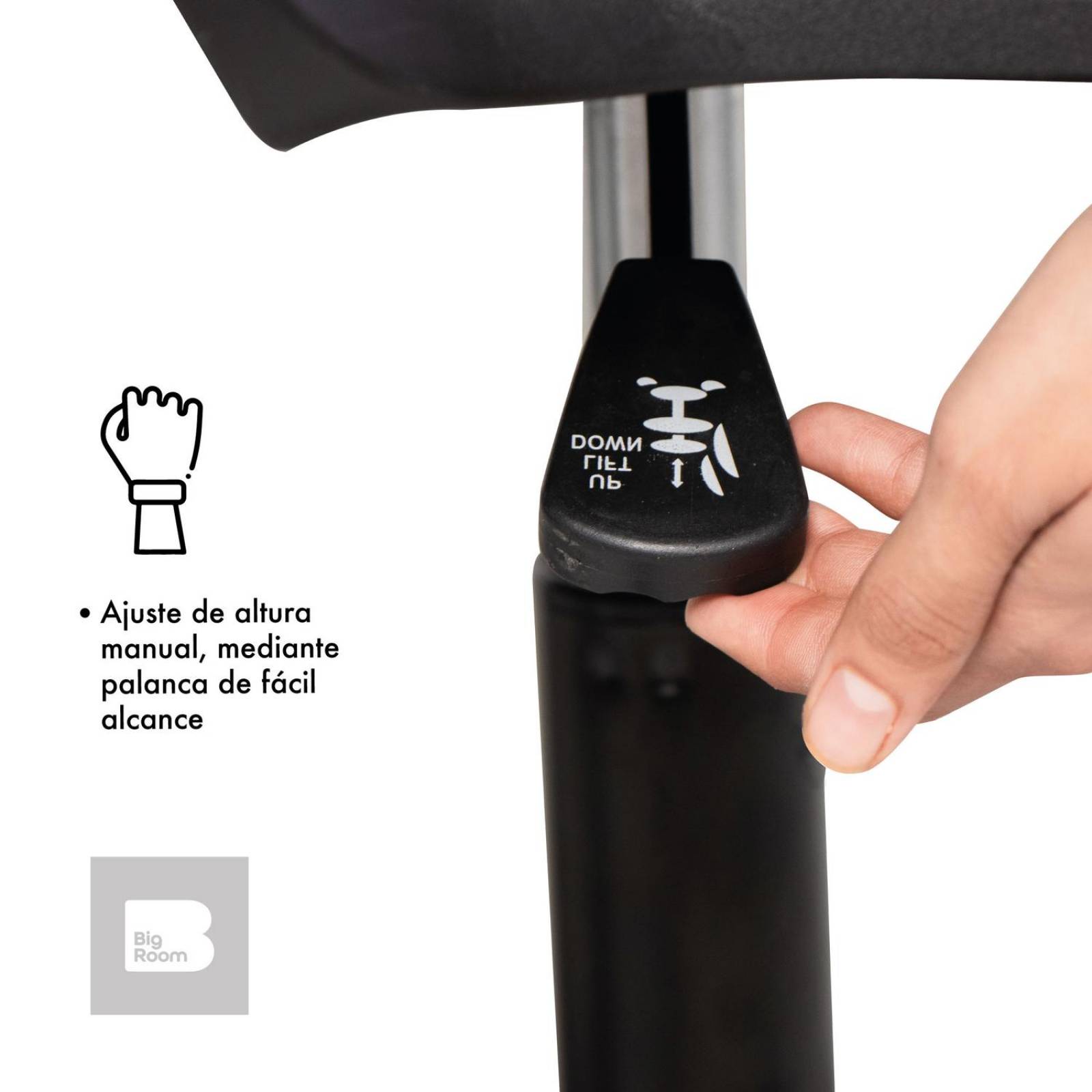 Set 2 Sillas de Escritorio Ergonomica para Oficina Giratoria Mediano Azul