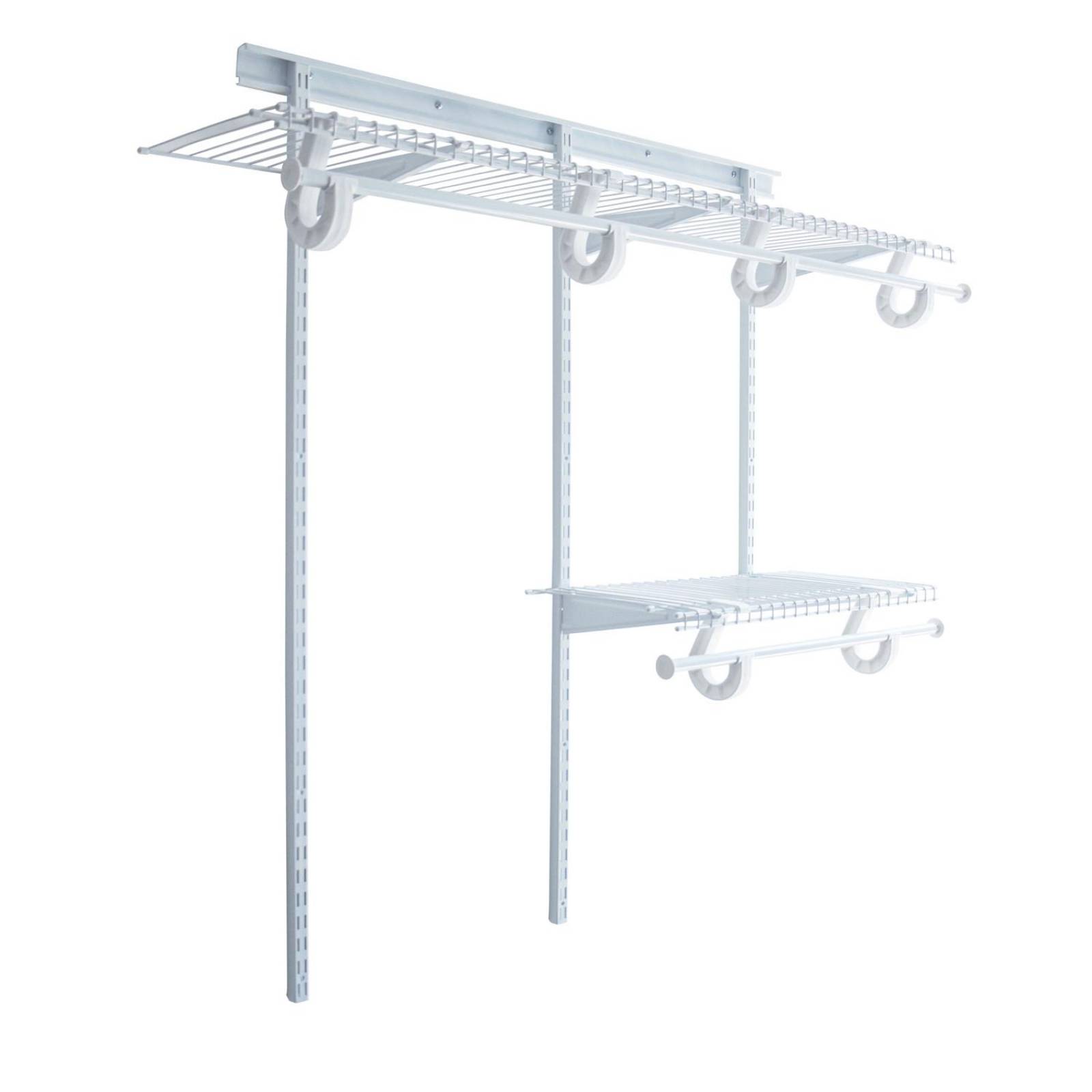 Closet Ropero Armable Armario 2 a 4Ft Ajustable Reforzado Blanco