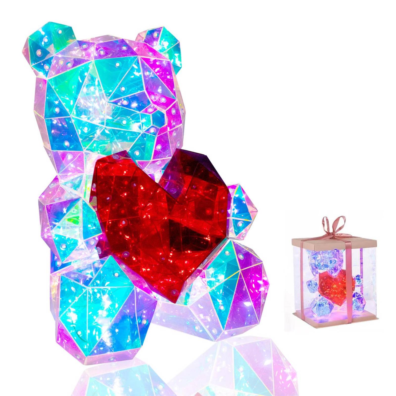 Lampara 3d Oso Luz Led Iluminacion Nocturna Decoracion Recamara 