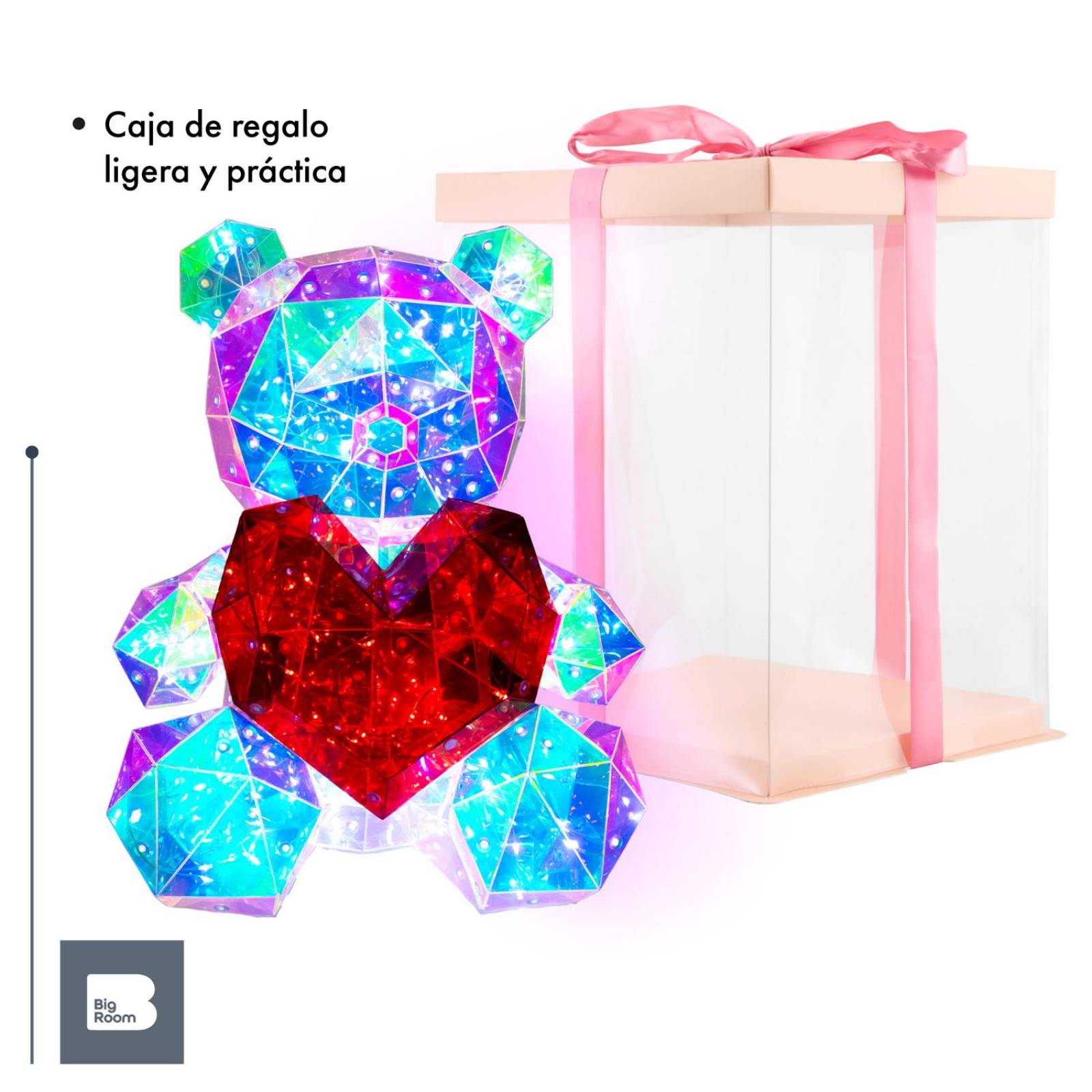 Lampara 3d Oso Luz Led Iluminacion Nocturna Decoracion Recamara 
