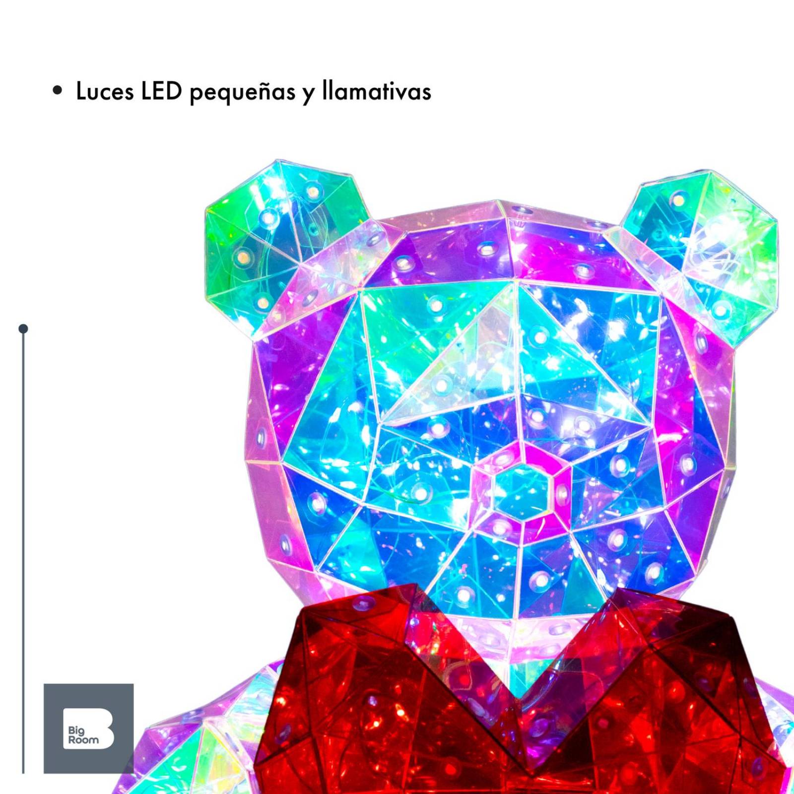 Lampara 3d Oso Luz Led Iluminacion Nocturna Decoracion Recamara 
