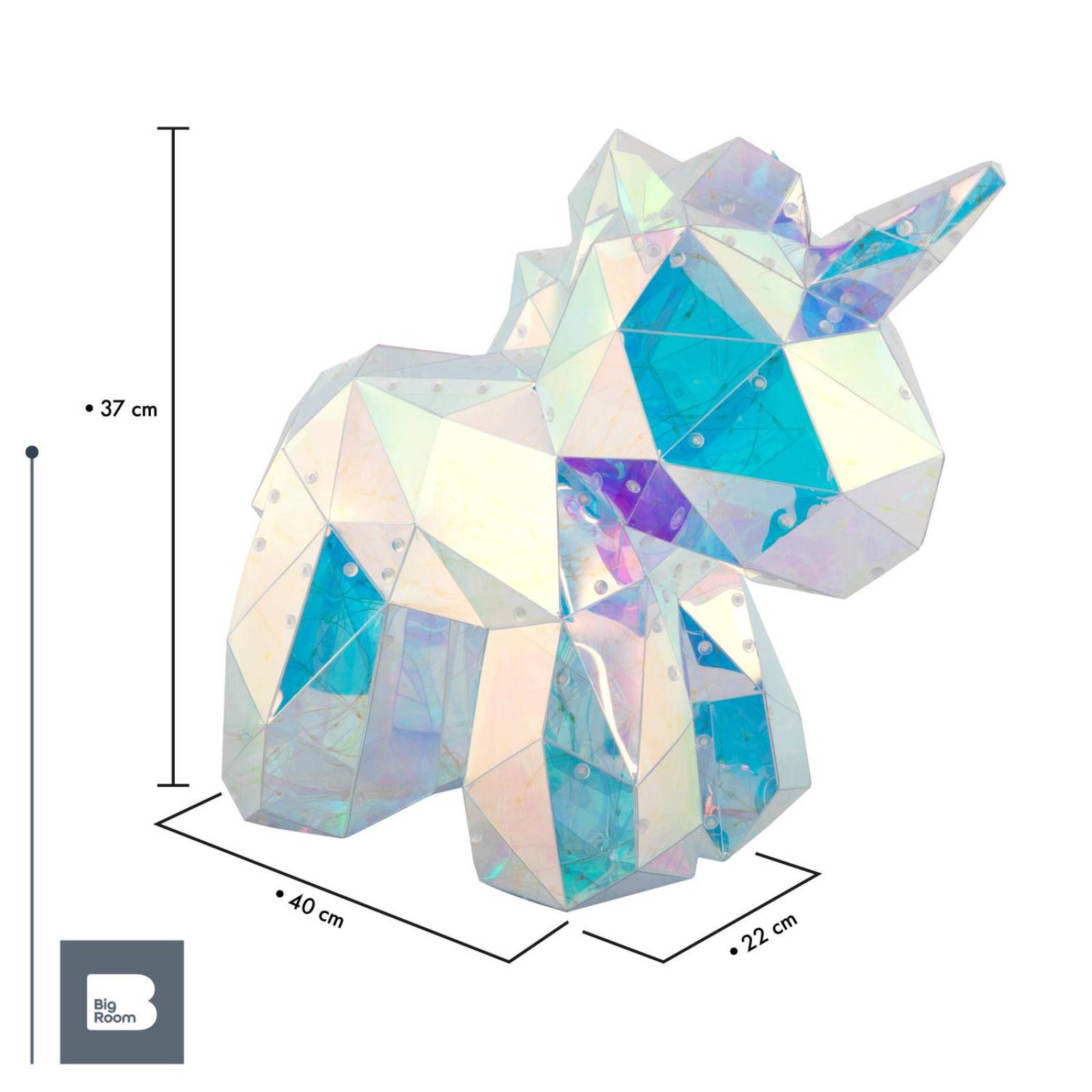 Lampara 3d Unicornio Luz Led Iluminacion Nocturna Decoracion Recamara 