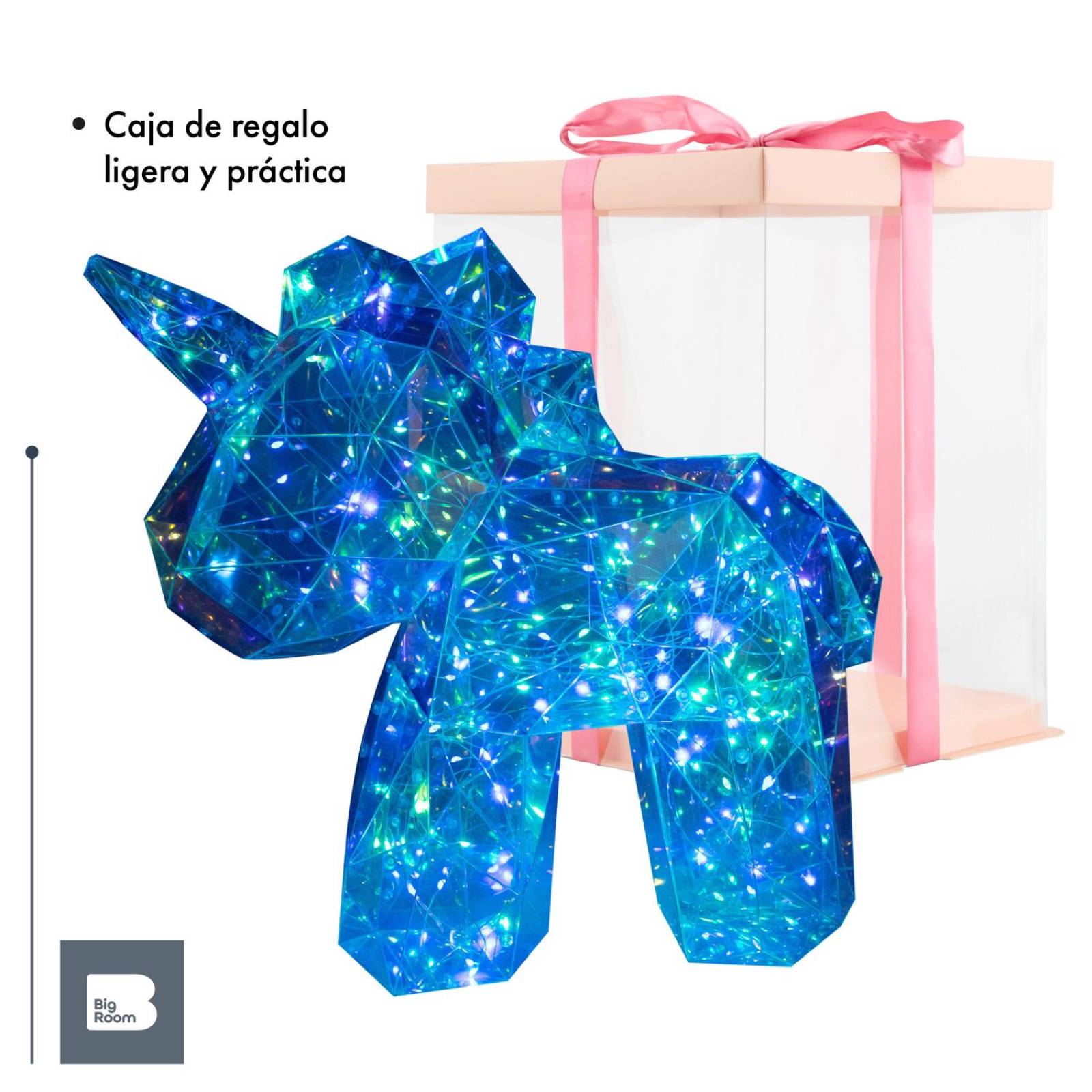 Lampara 3d Unicornio Luz Led Iluminacion Nocturna Decoracion Recamara 