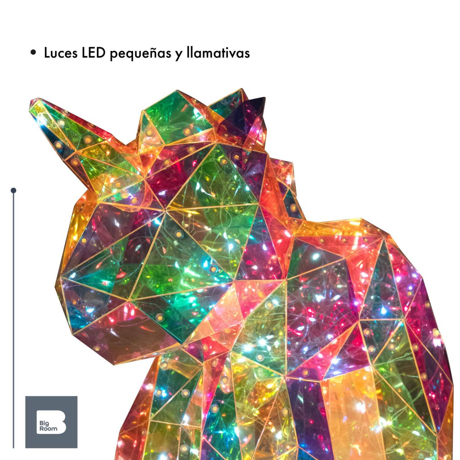 Lampara 3d Unicornio Luz Led Iluminacion Nocturna Decoracion Recamara 