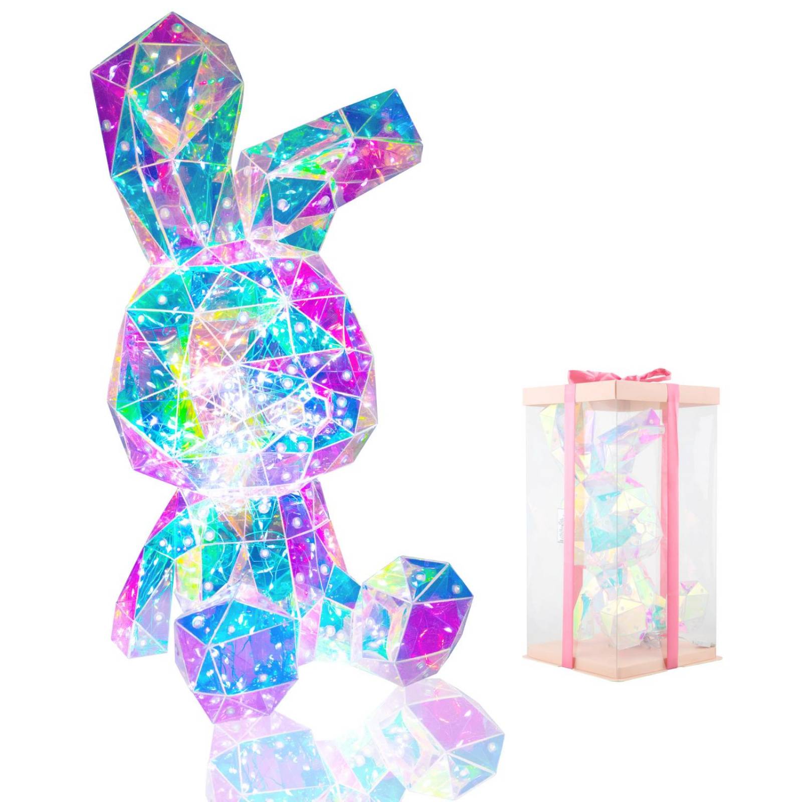 Lampara 3d Conejito Luz Led Iluminacion Nocturna Decoracion Recamara 