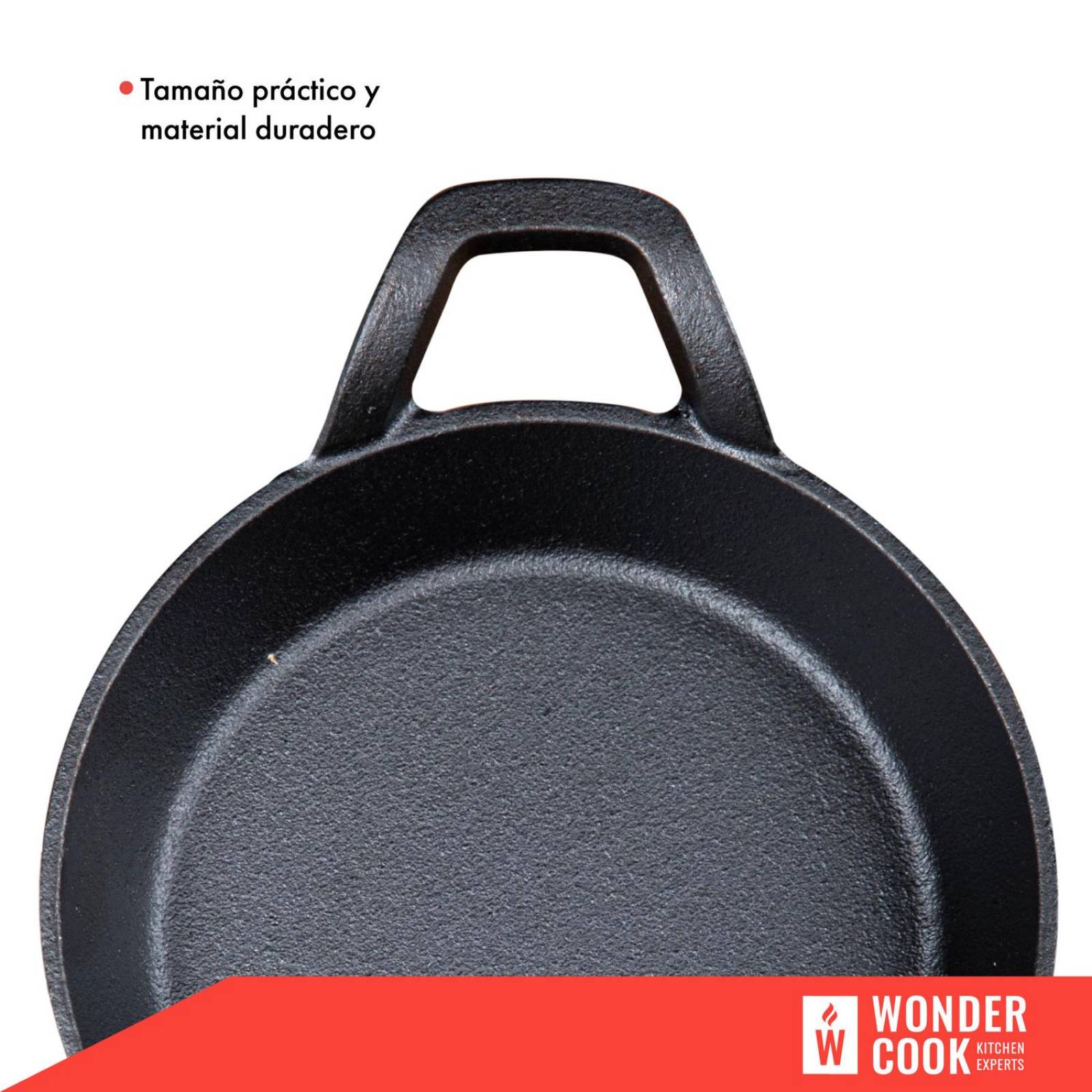 Sarten De Hierro Fundido 22 Cm Con Agarraderas Asas Circular