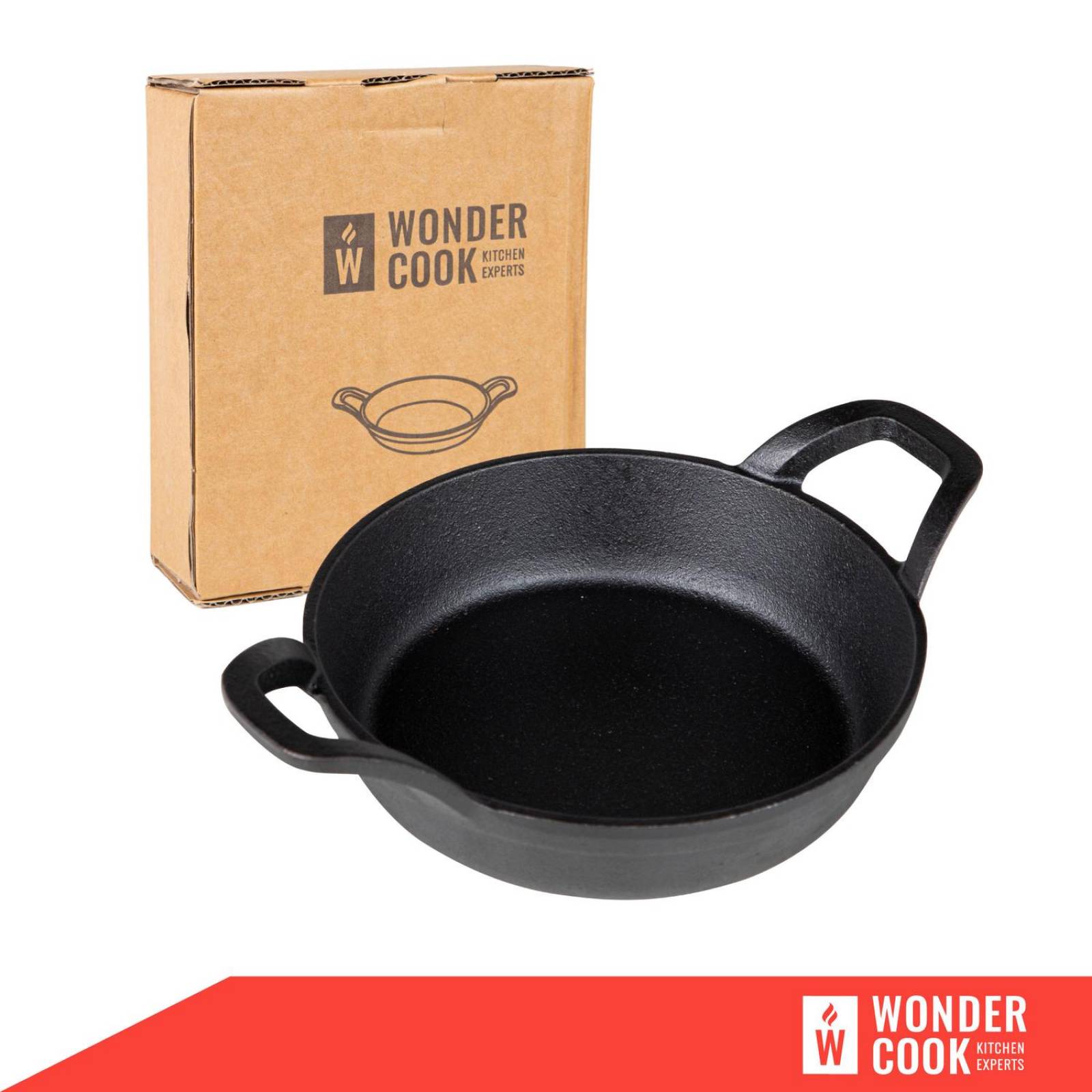 Sarten De Hierro Fundido 22 Cm Con Agarraderas Asas Circular