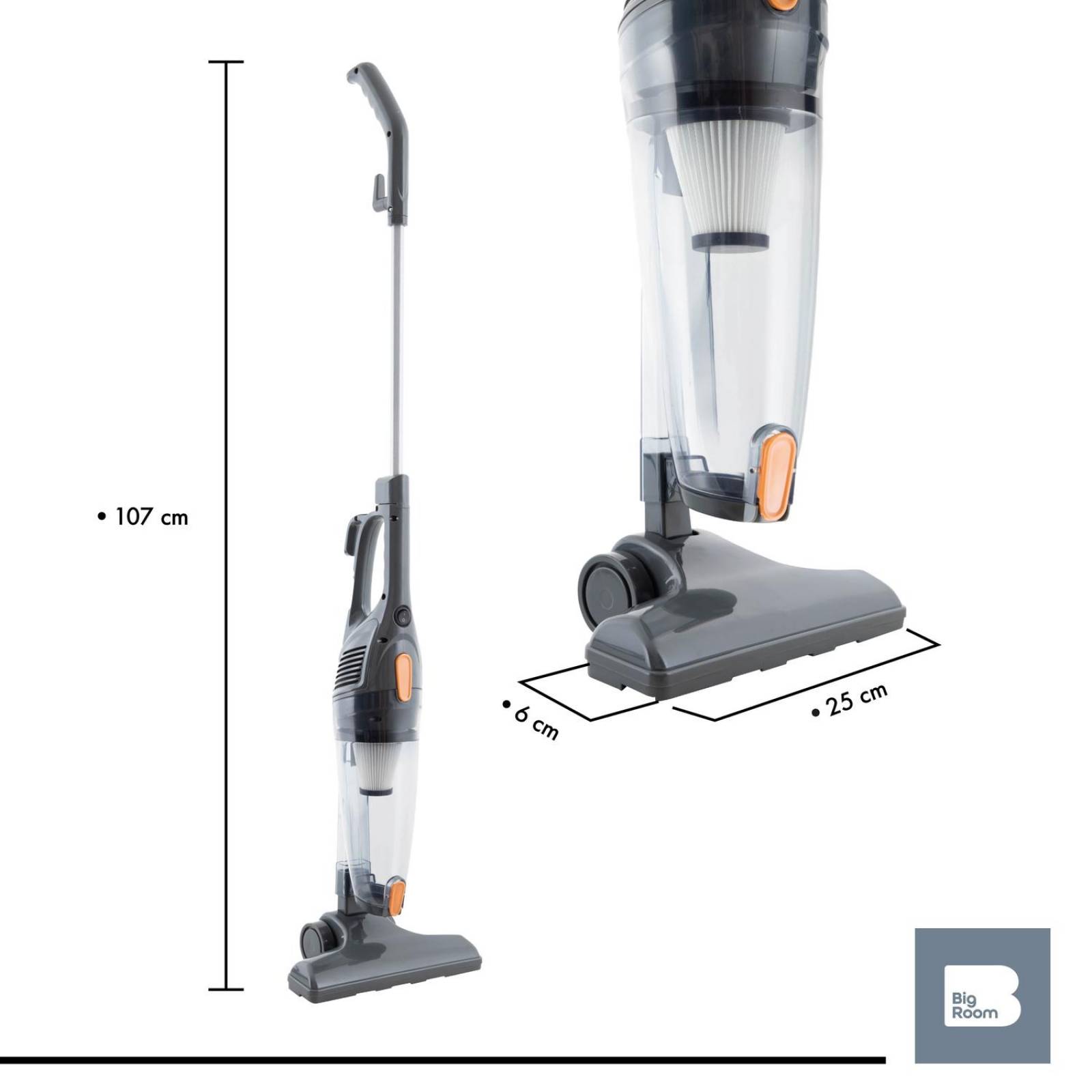 Aspiradora De Mano 3 En 1 Vertical Para Hogar Automovil Negro