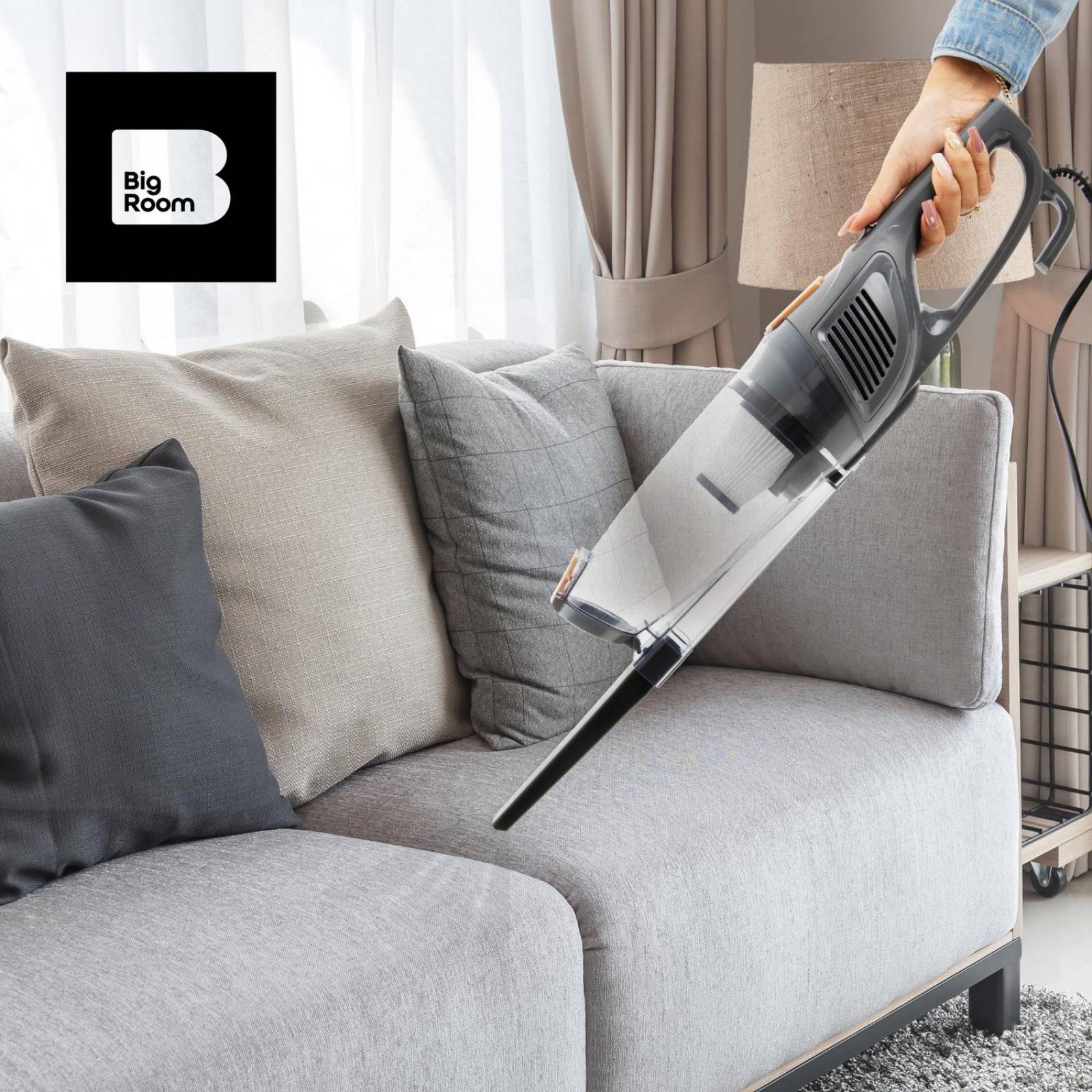 Aspiradora De Mano 3 En 1 Vertical Para Hogar Automovil Negro