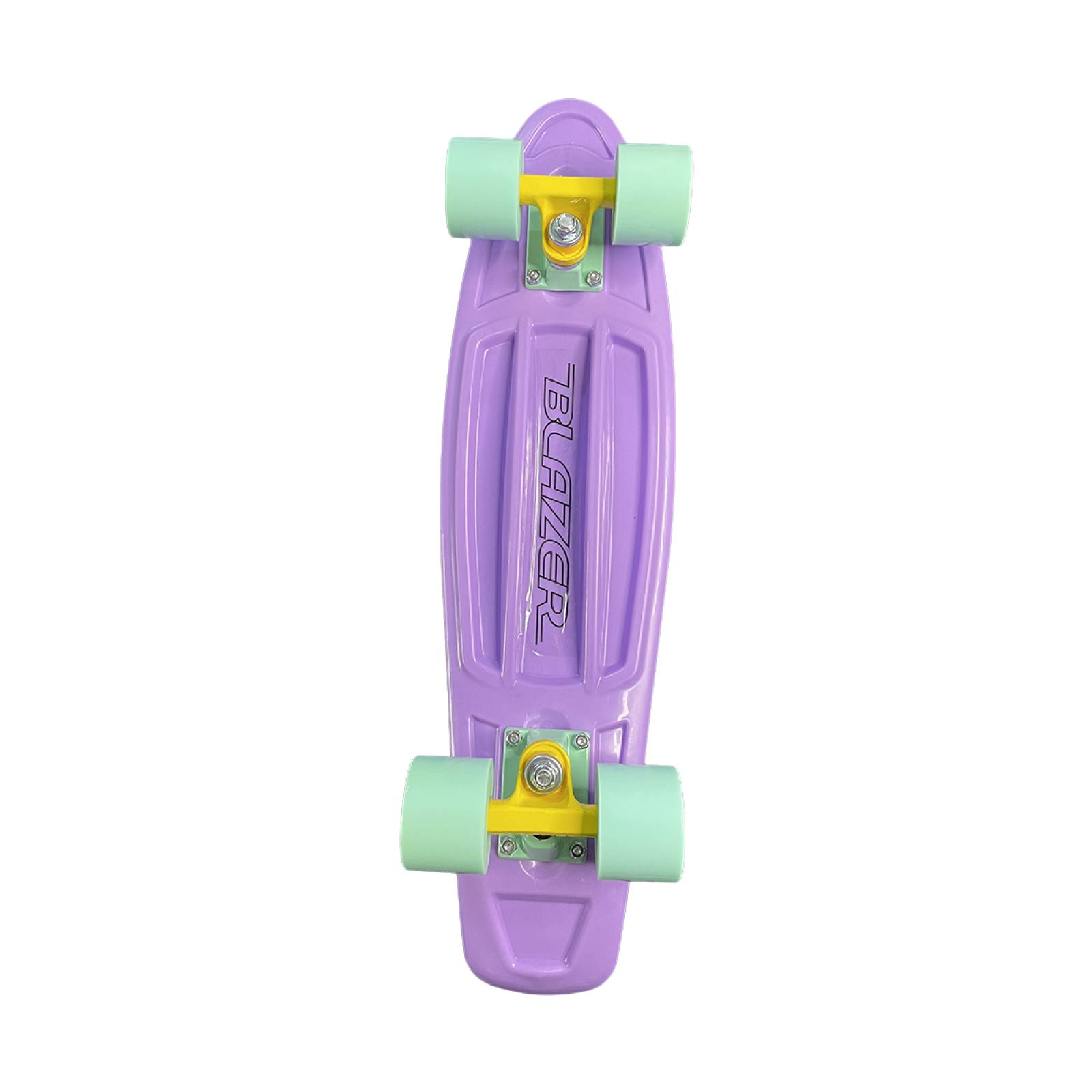Pennyboard Patineta Cruiser Lila con Llantas Menta