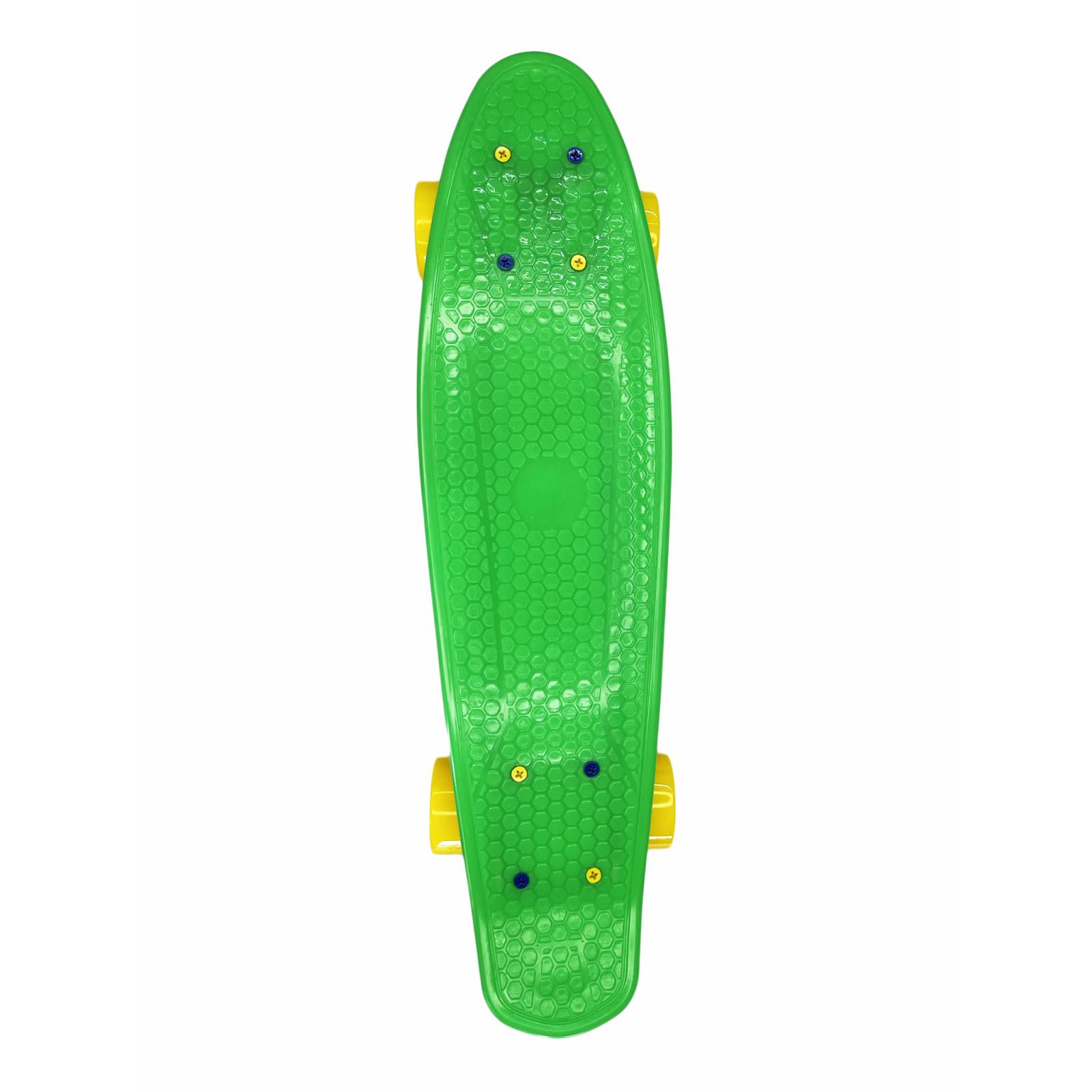 Patineta Cruiser Penny Led Recargable Verde y Protecciones