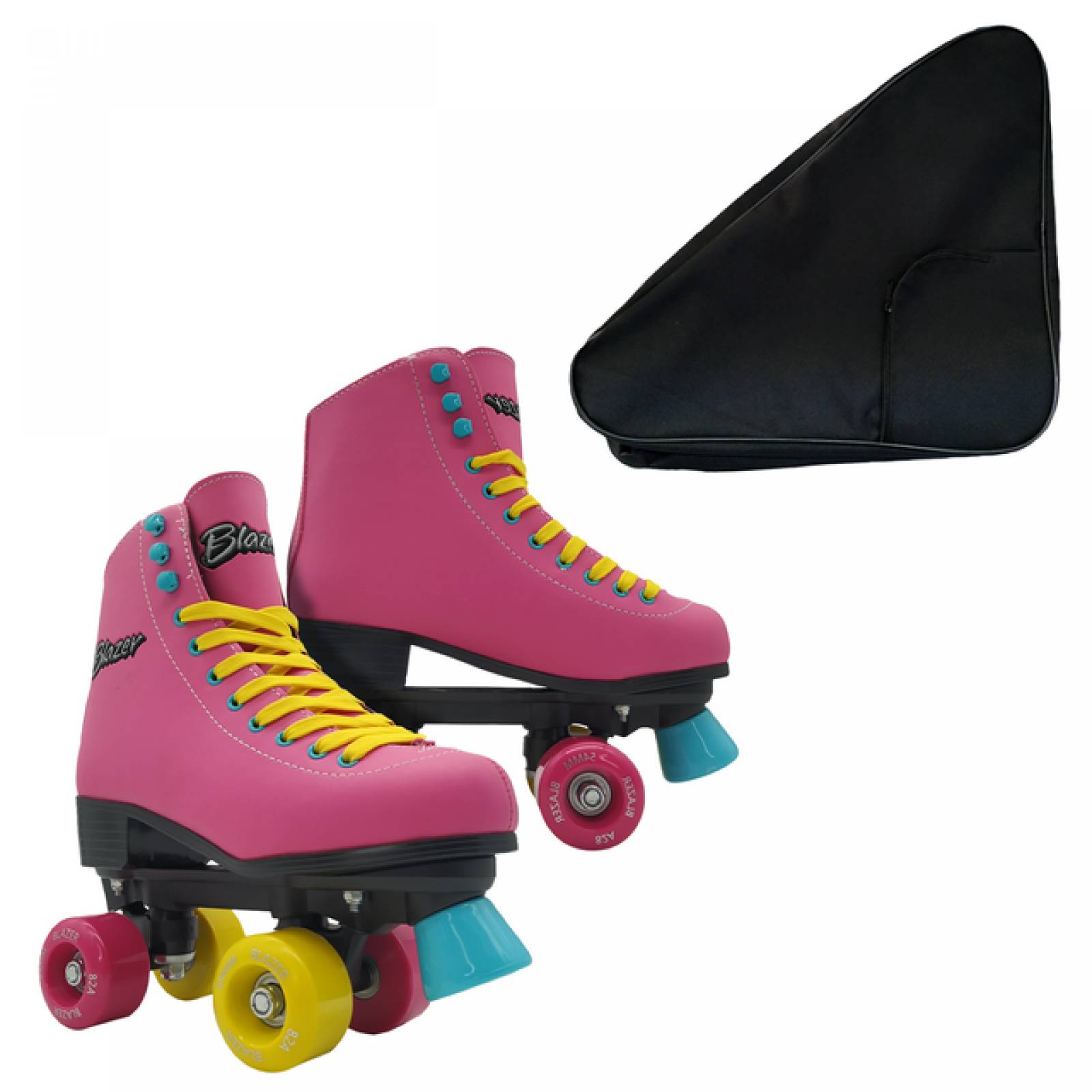 Patines 4 Ruedas Rosa Soy Luna Riel de Plastico infantil con Mochila