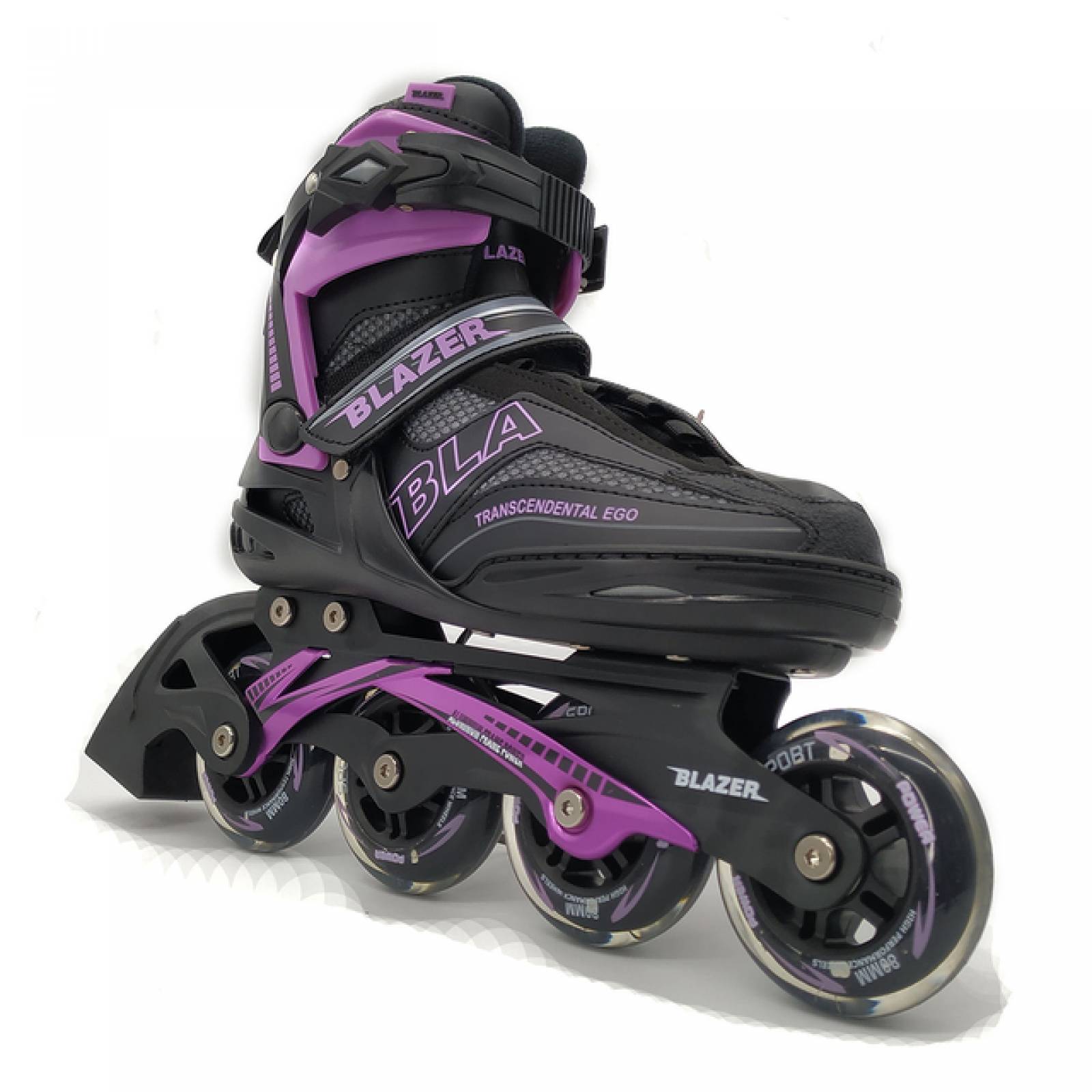 Patines Fitness Morado Profesionales Protecciones y Mochila
