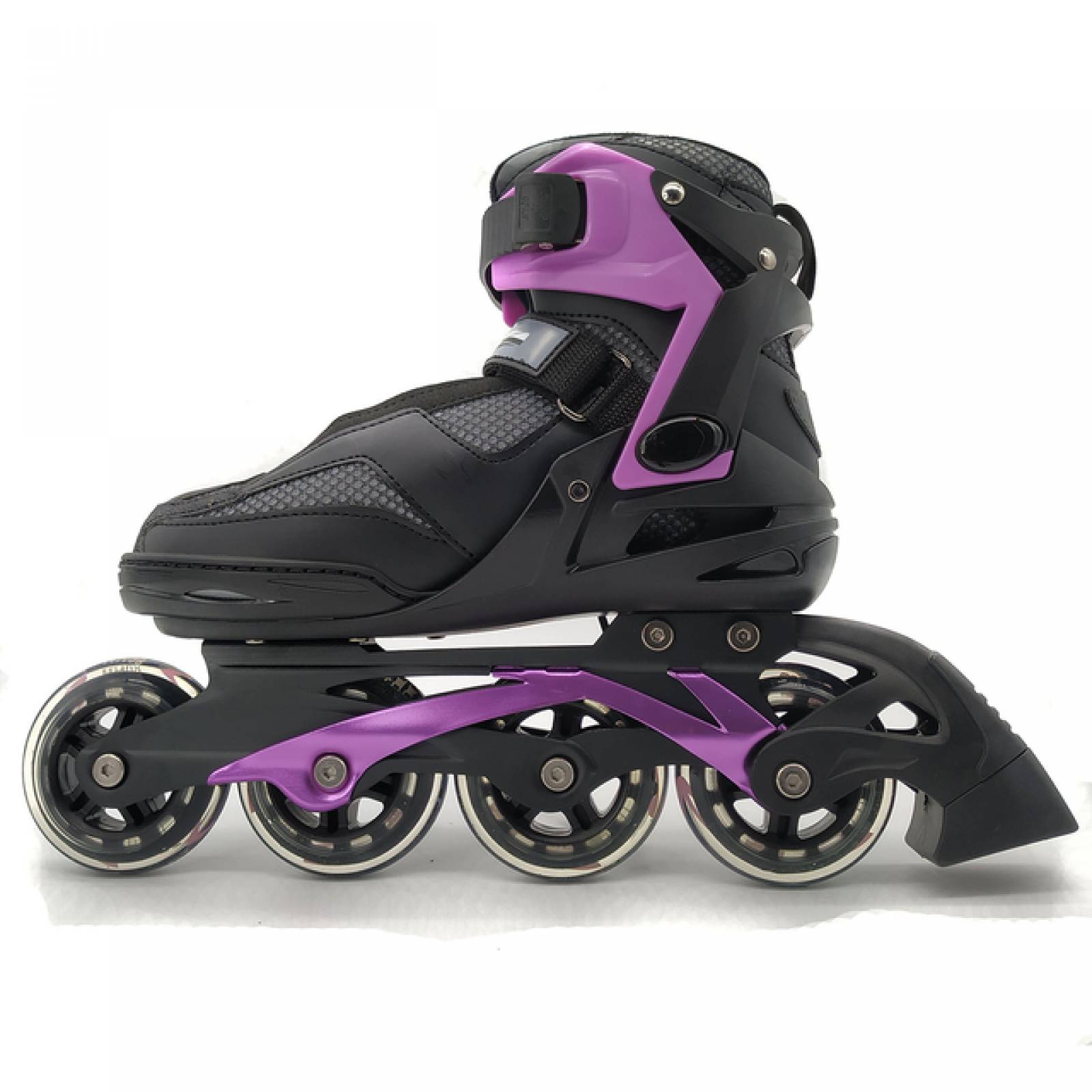Patines Fitness Morado Profesionales Protecciones y Mochila