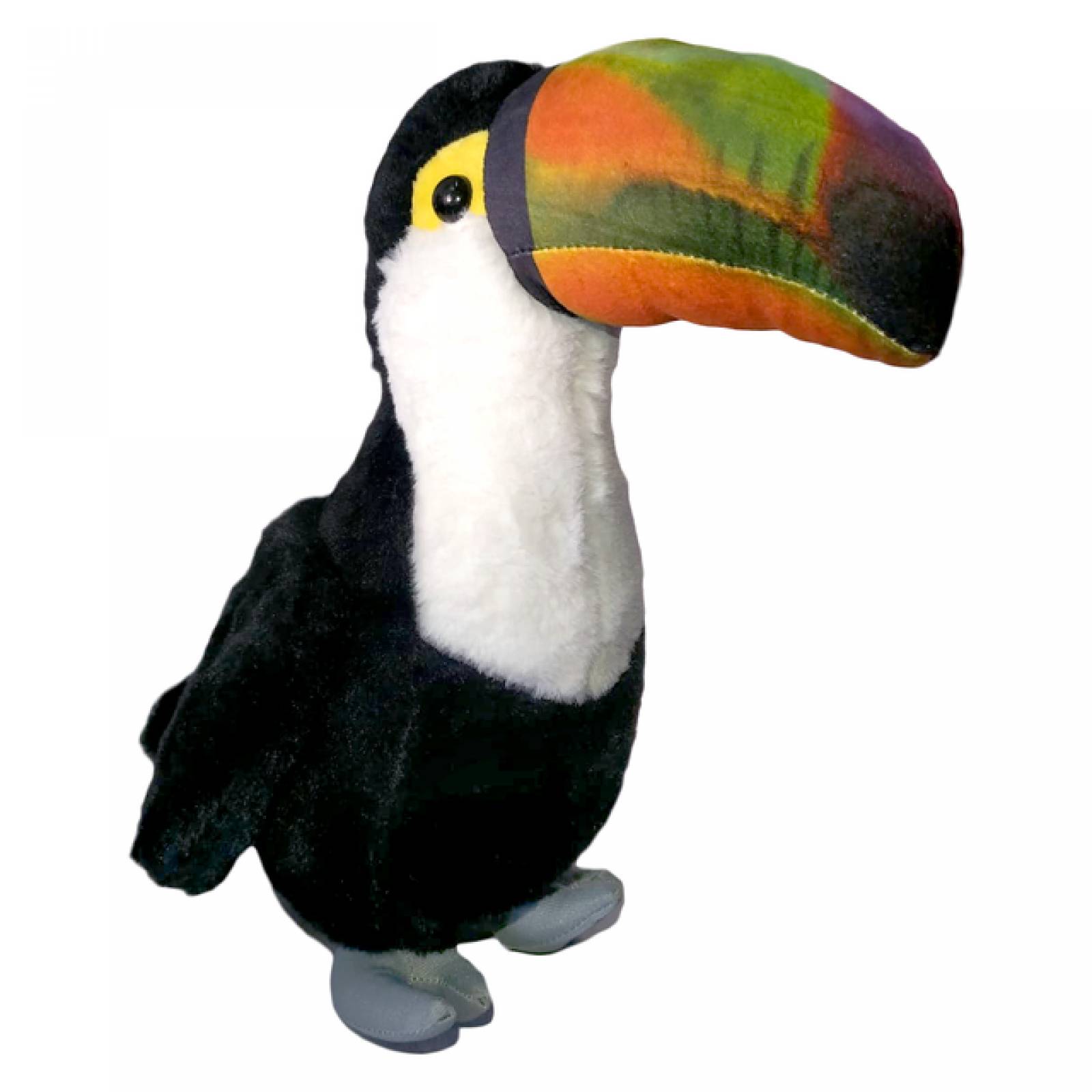Peluche De Juguete Tucan Grande Negro Con Chupon