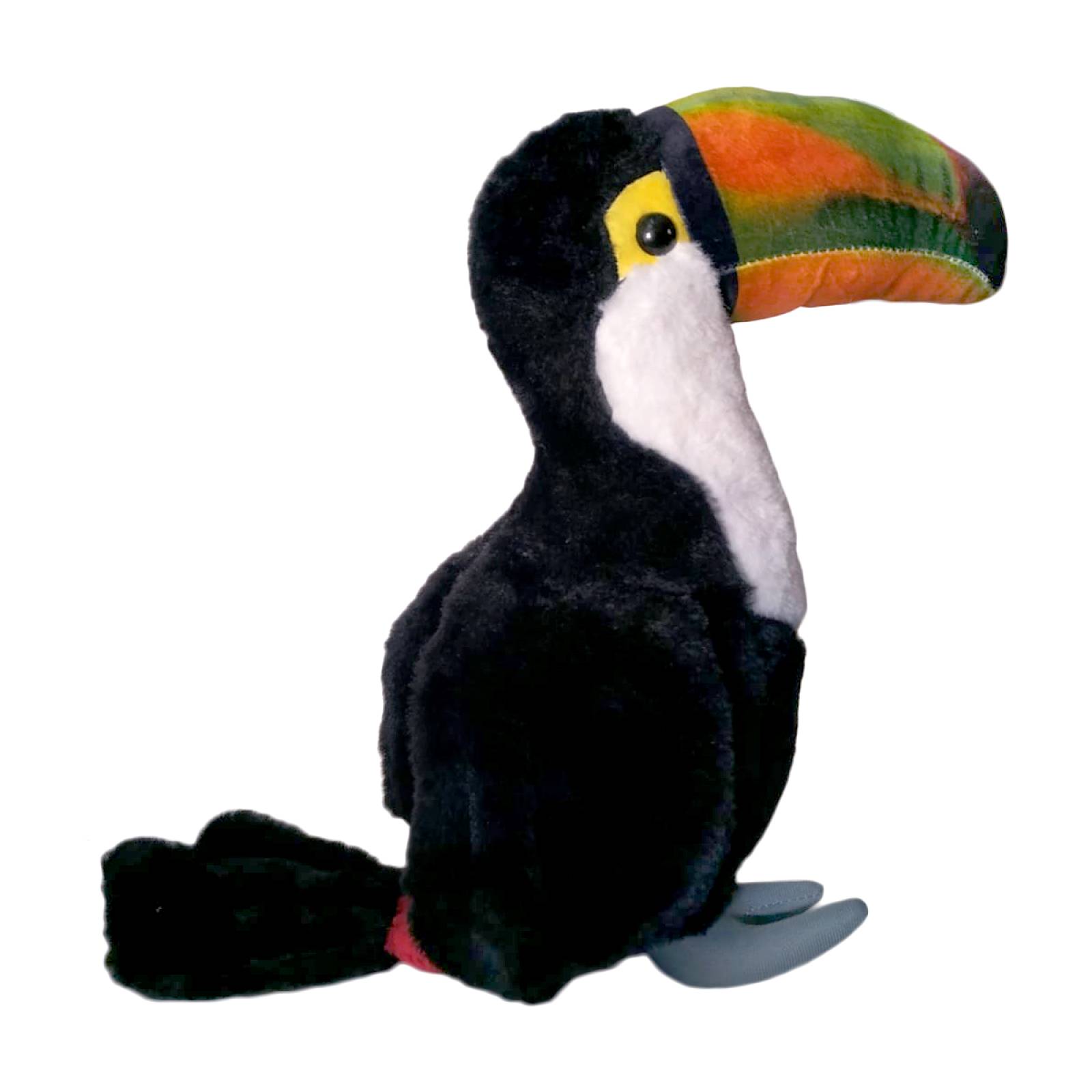 Peluche De Juguete Tucan Grande Negro Con Chupon
