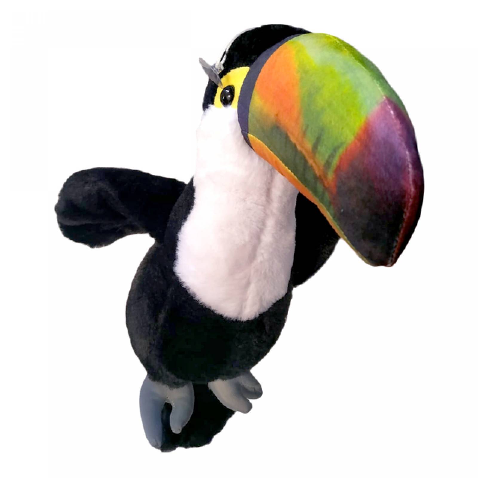 Peluche De Juguete Tucan Grande Negro Con Chupon