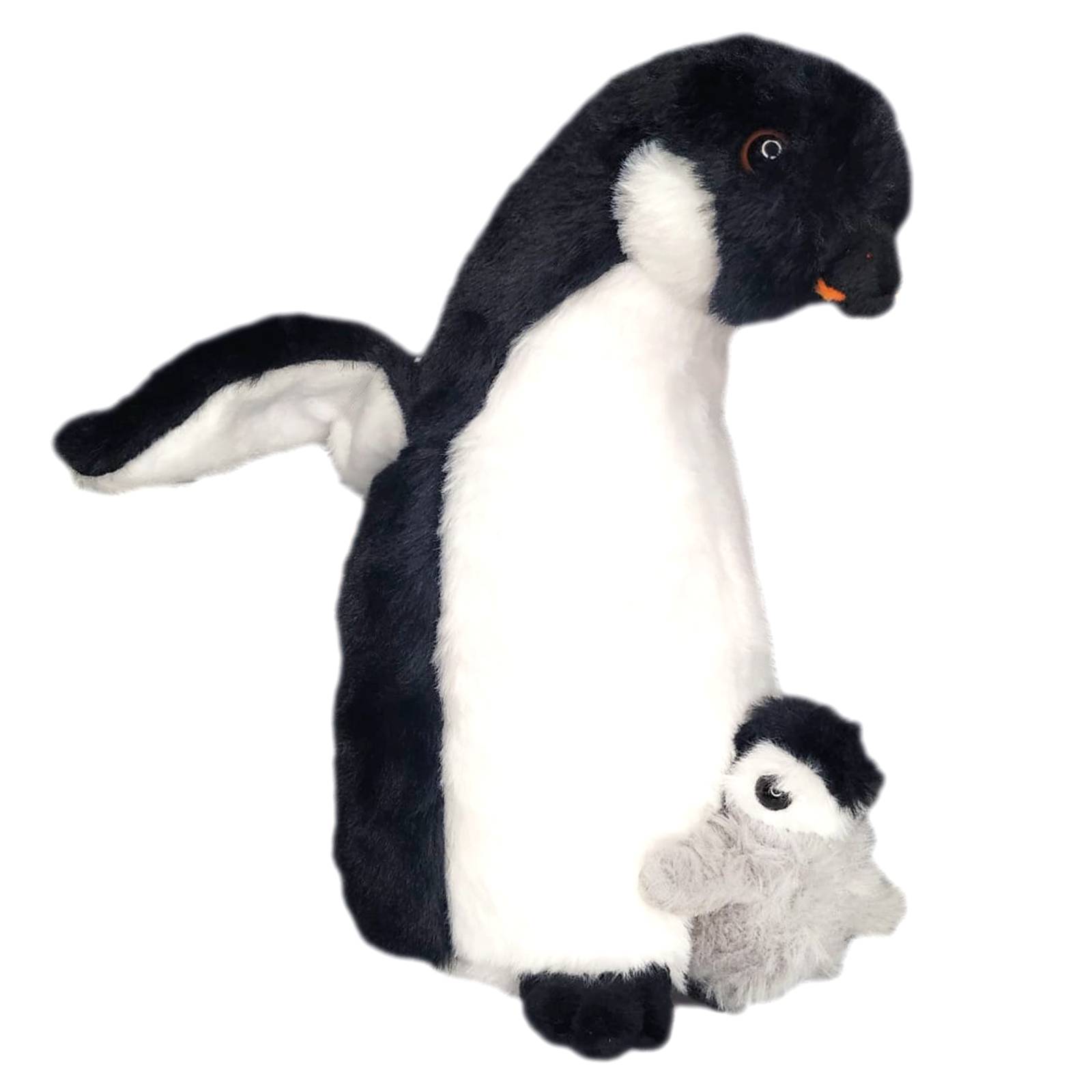 Peluche Pingüino y Bebé Juguete Adorable Esponjoso Grande