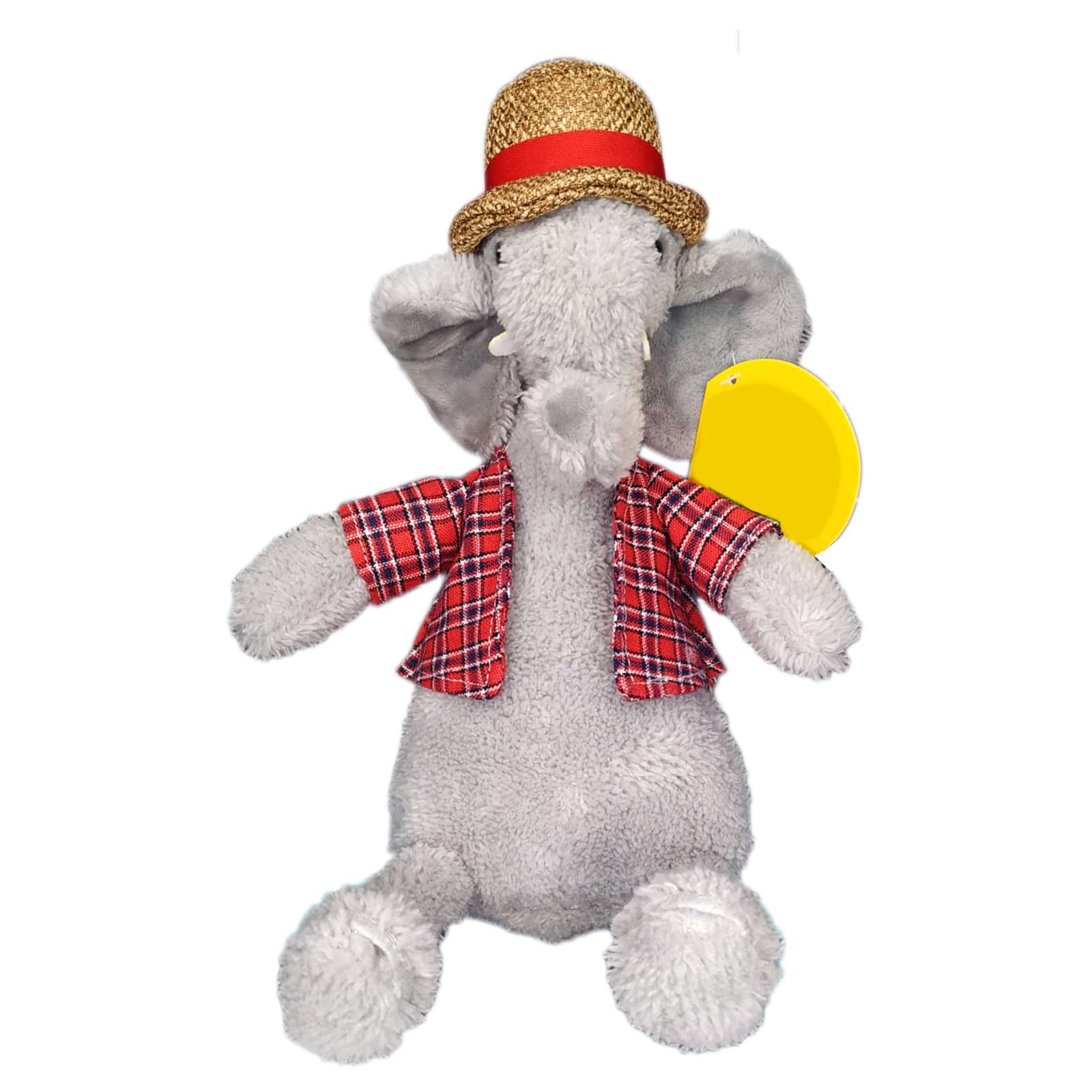 Peluche Elefante con Sombrero Juguete Adorable Esponjoso