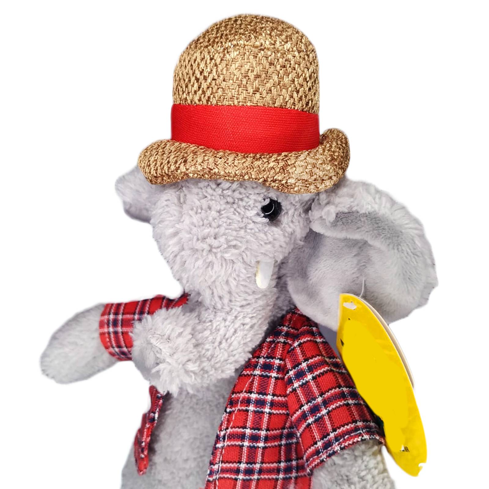 Peluche Elefante con Sombrero Juguete Adorable Esponjoso