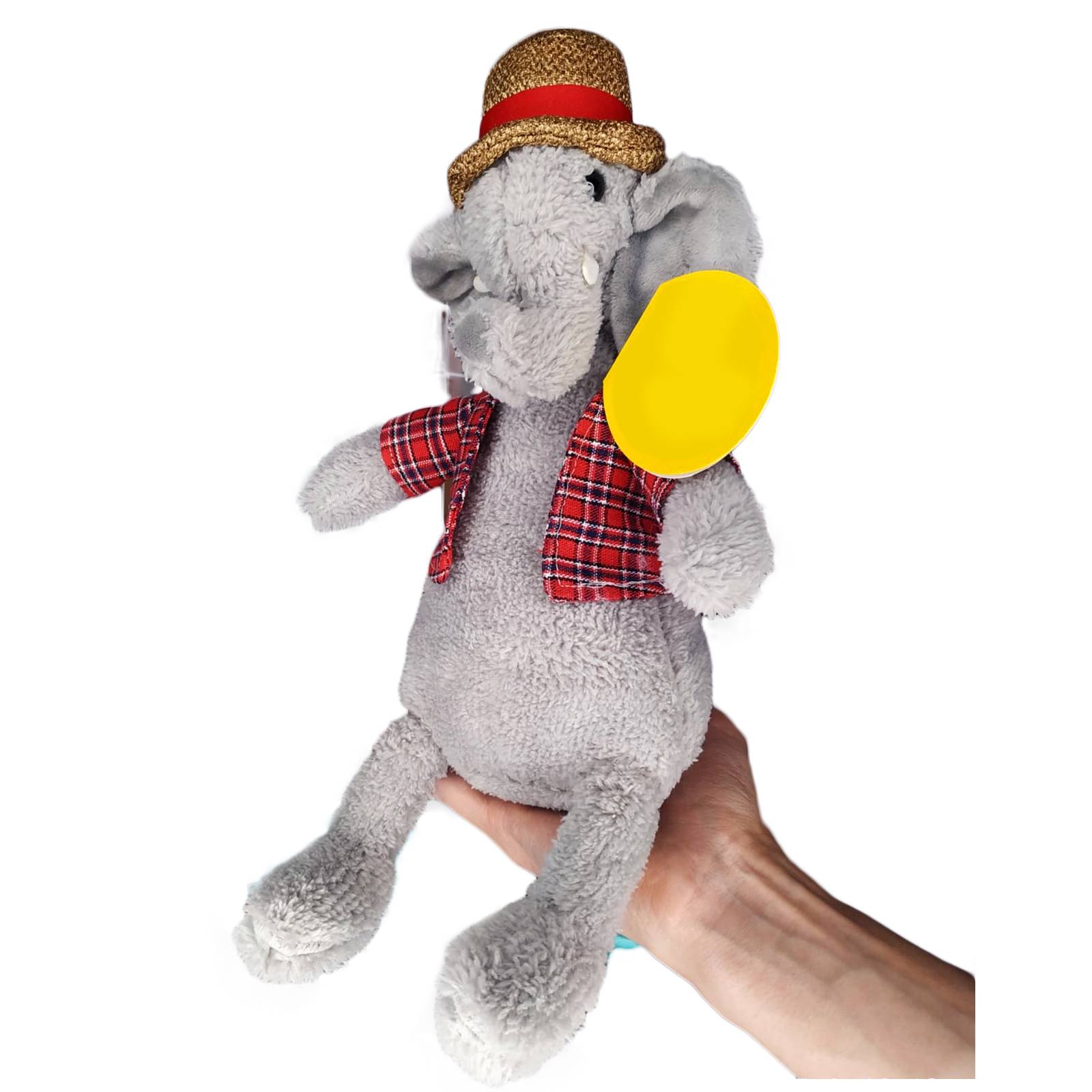 Peluche Elefante con Sombrero Juguete Adorable Esponjoso