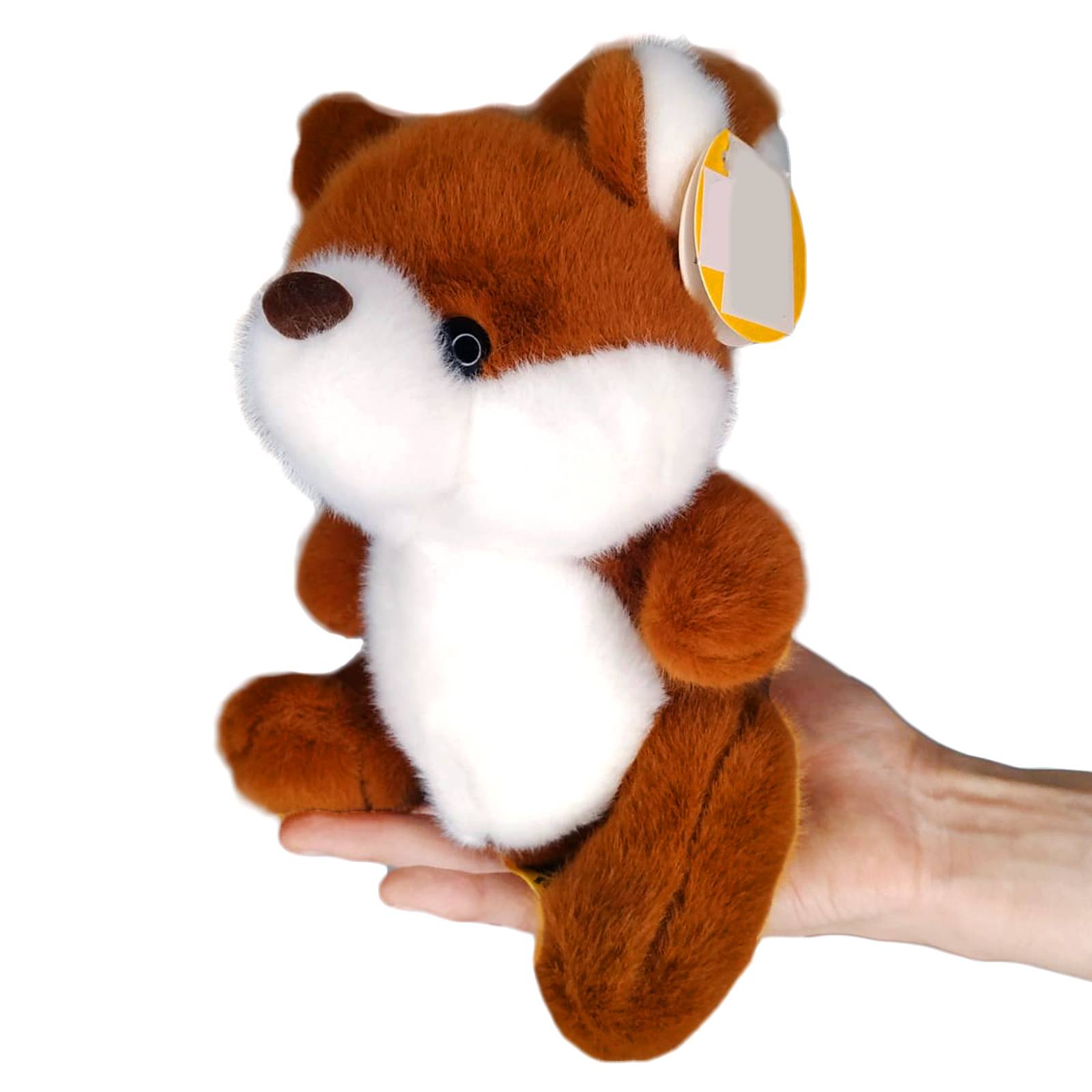 Peluche Ardilla Peludita Café Juguete Adorable Esponjoso