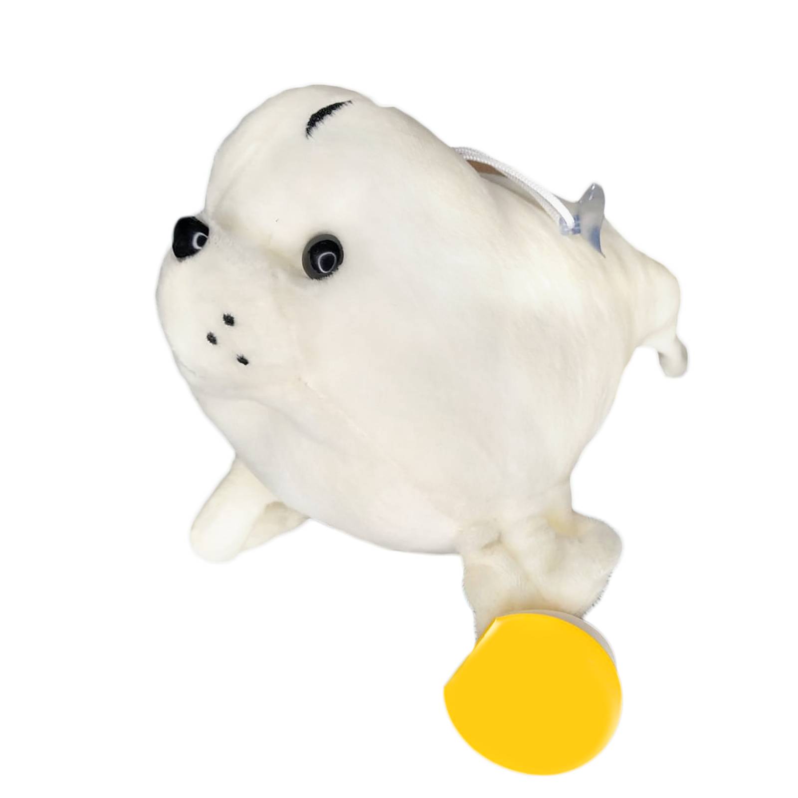 Peluche Foca Blanca con Chupón Juguete Adorable Esponjosa