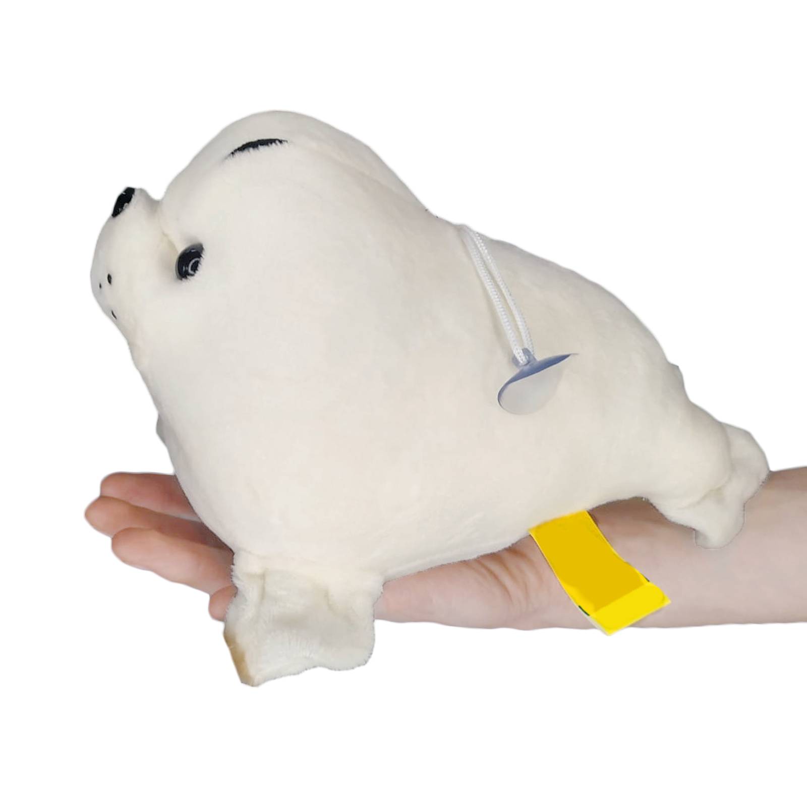 Peluche Foca Blanca con Chupón Juguete Adorable Esponjosa