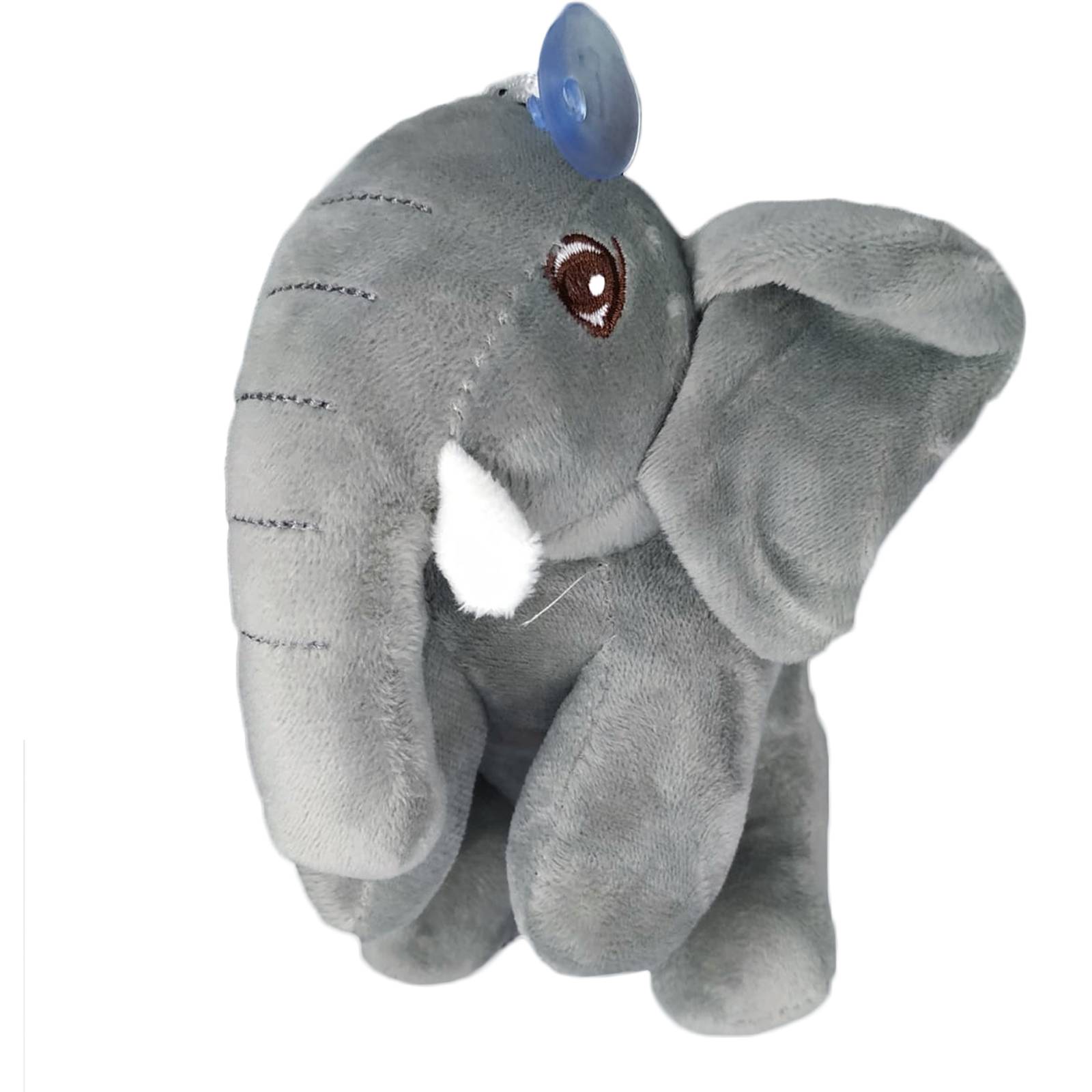 Peluche Elefante Gris con Chupón Juguete Adorable Esponjoso