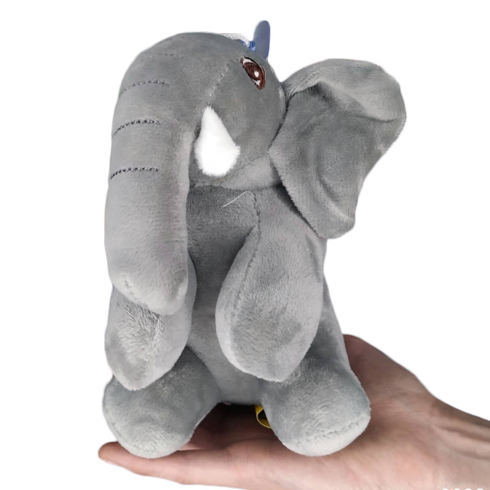 Peluche Elefante Gris con Chupón Juguete Adorable Esponjoso