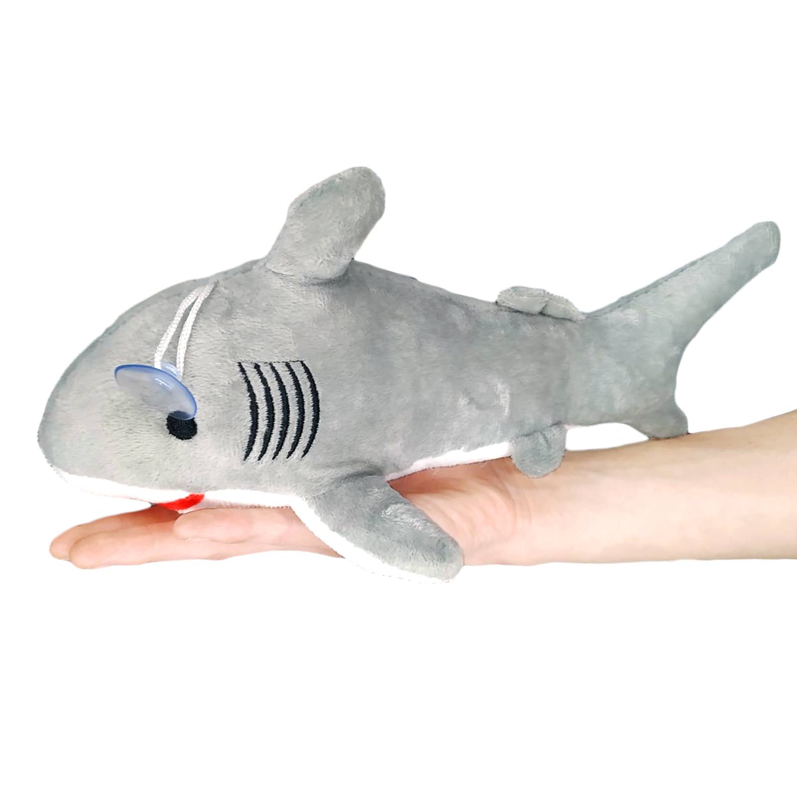 Peluche Tiburon Gris con Chupón Juguete Adorable Esponjoso