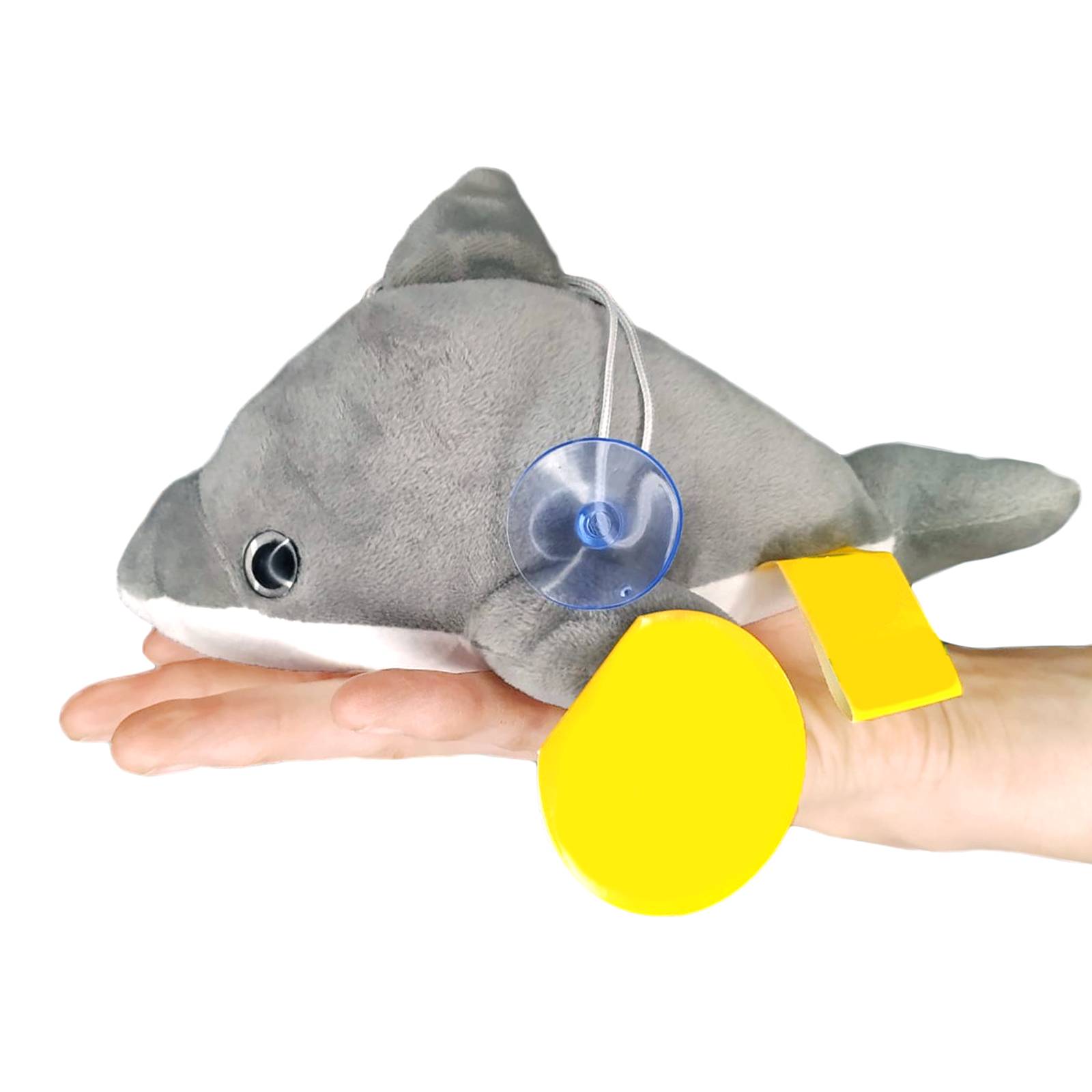 Peluche Delfin Gris con Chupón Juguete Adorable Esponjoso
