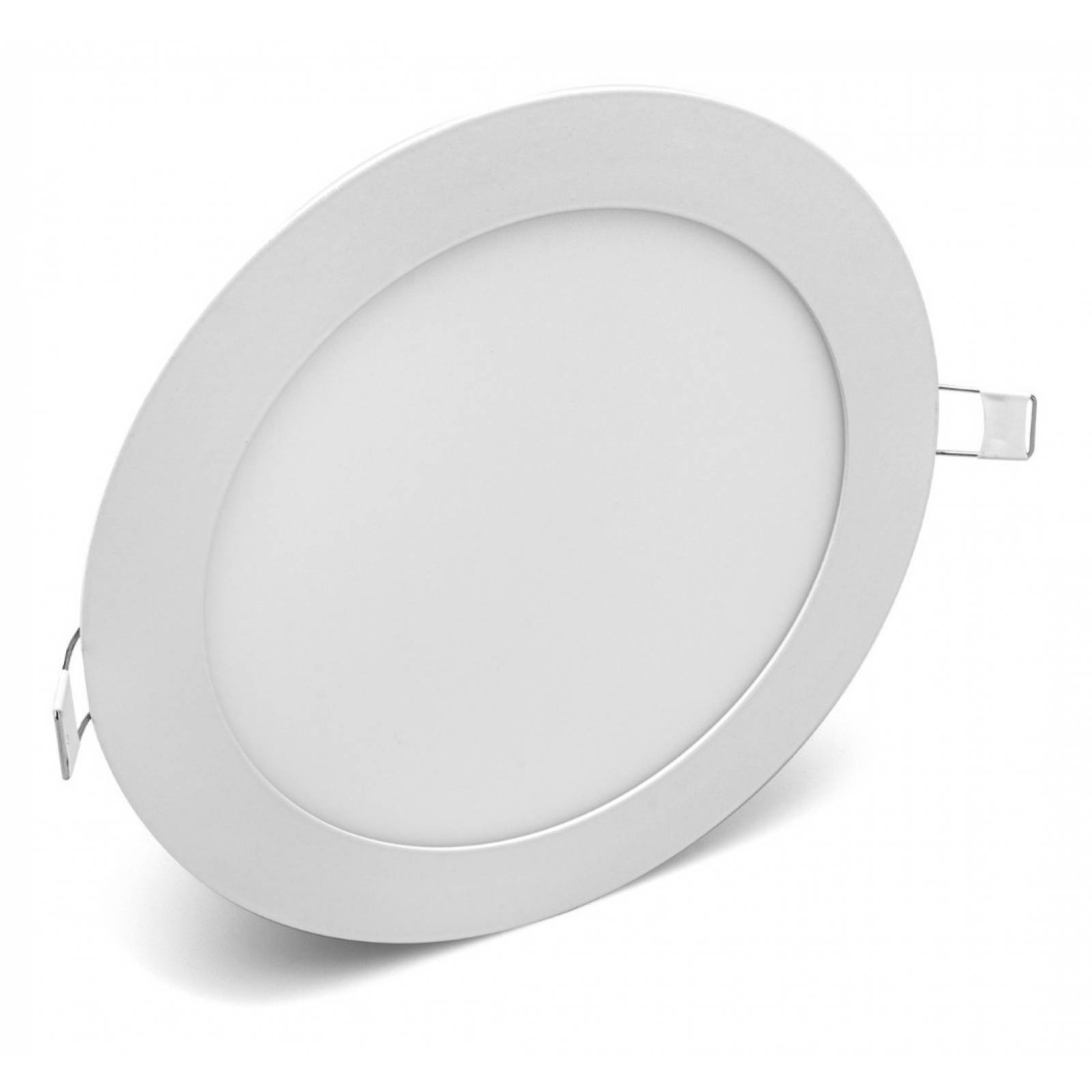 10 Pack Lampara Panel Led Slim Redondo 12w de Techo Empotrable Sula