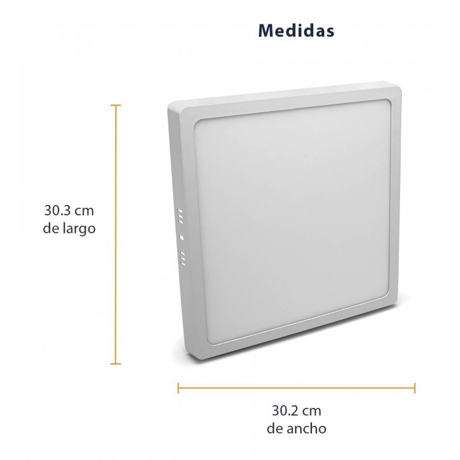 Lampara Panel Led Fat Cuadrado 24w de Techo Empotrable Sula