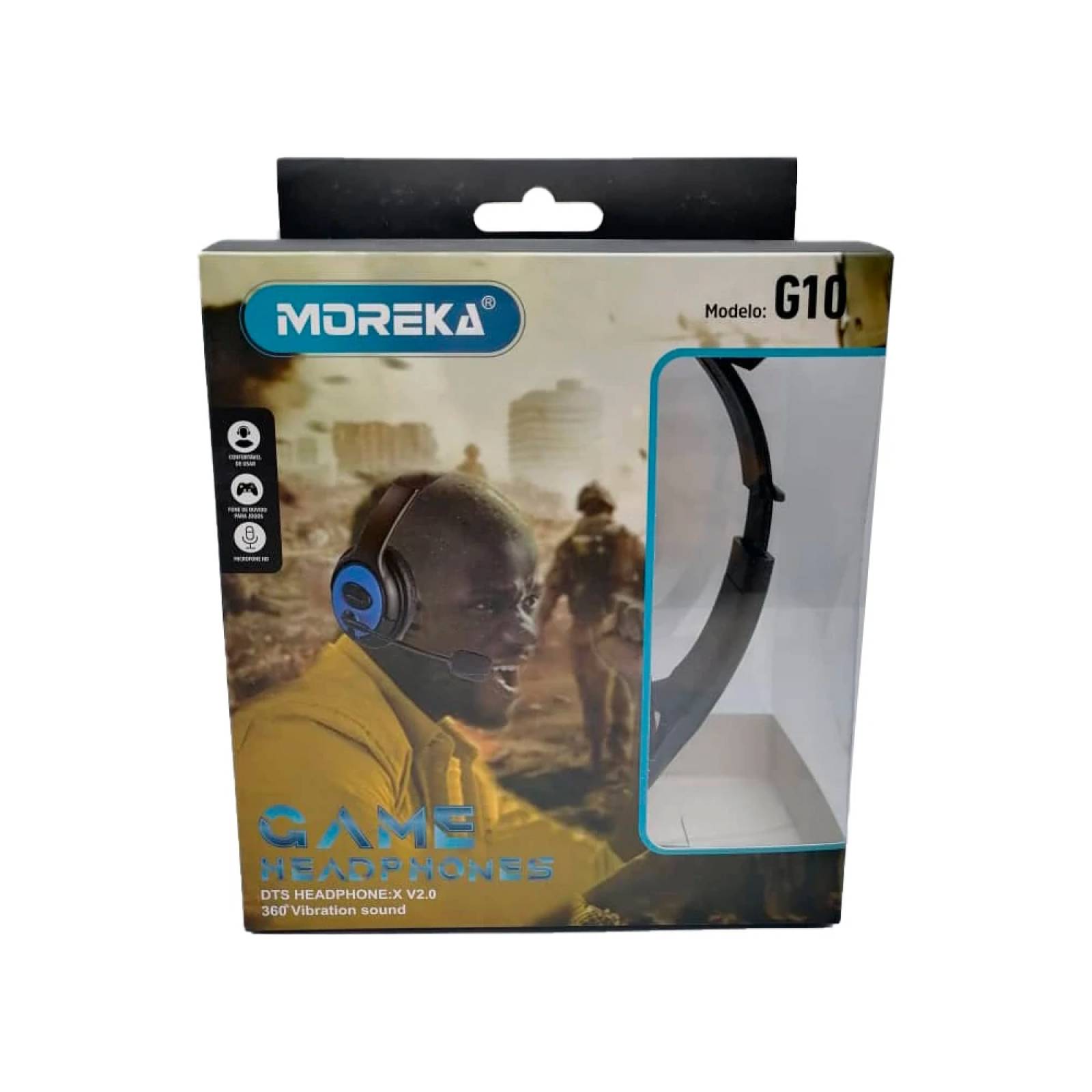 Diadema Gamer Moreka G10, Alámbricas  Manos Libres,  Microfono Flexible